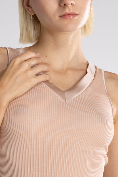 Filoscozia® Tank Top with Satin Edging 16132 - Oscalito