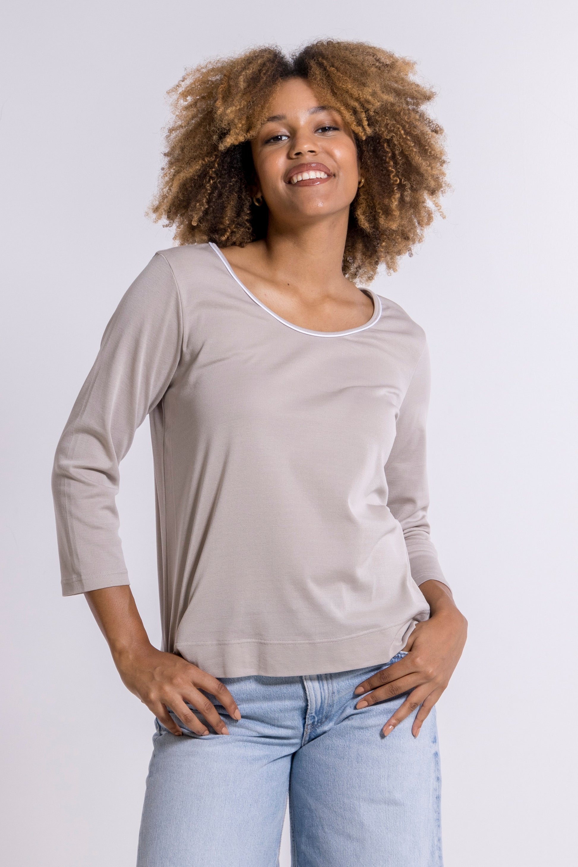 3/4 sleeves Woman100% Cotton 3142C - Oscalito