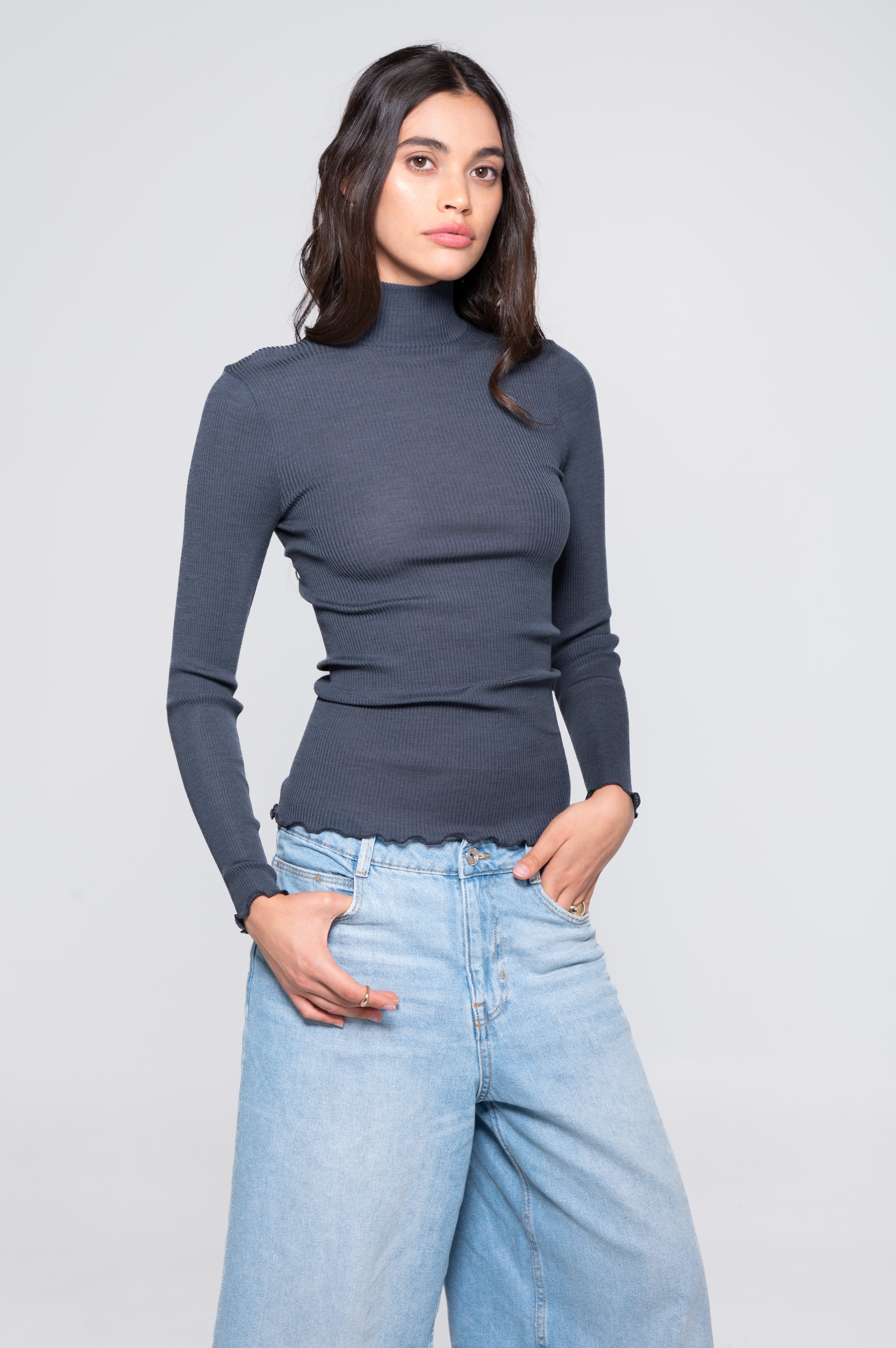 RUFFLOG MOCK NECK SHIRTS GRAY サイズXL RUFFLOG MOCK NECK SHIRTS GRAY サイズXL【公式オンラインショップ】