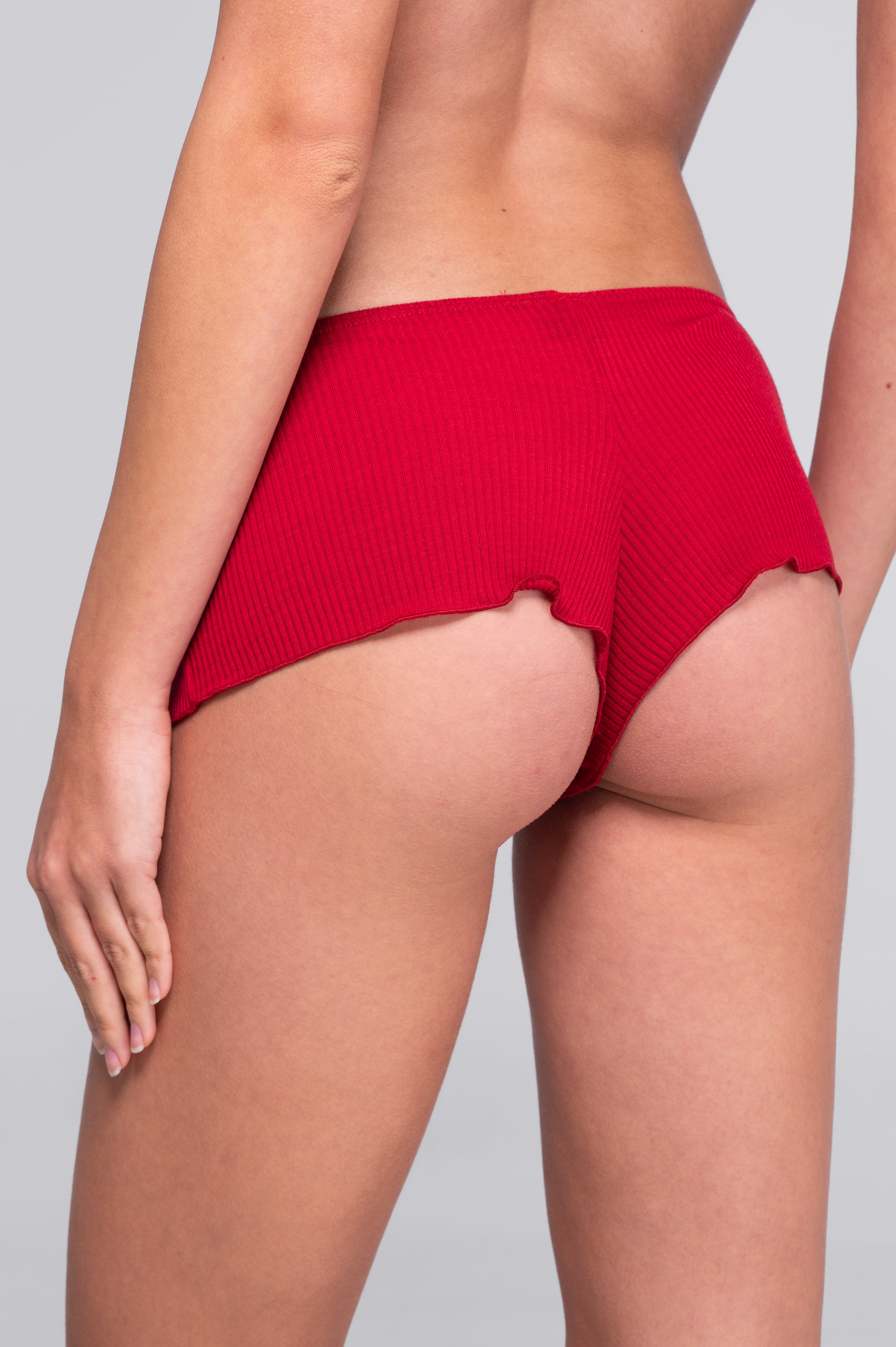 Mutande a vita media in lana e seta 3441