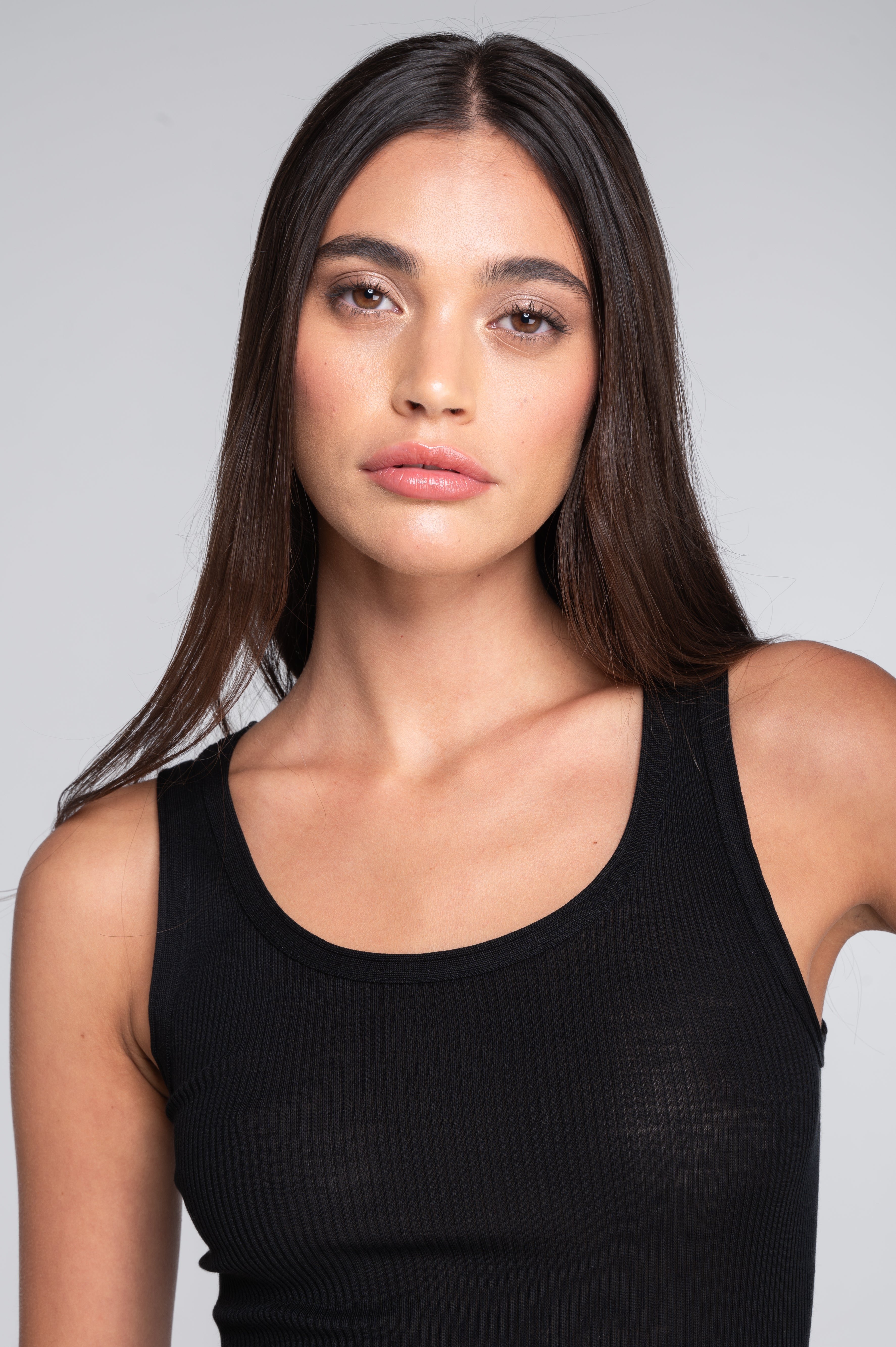 Wool and silk tank top 3442R