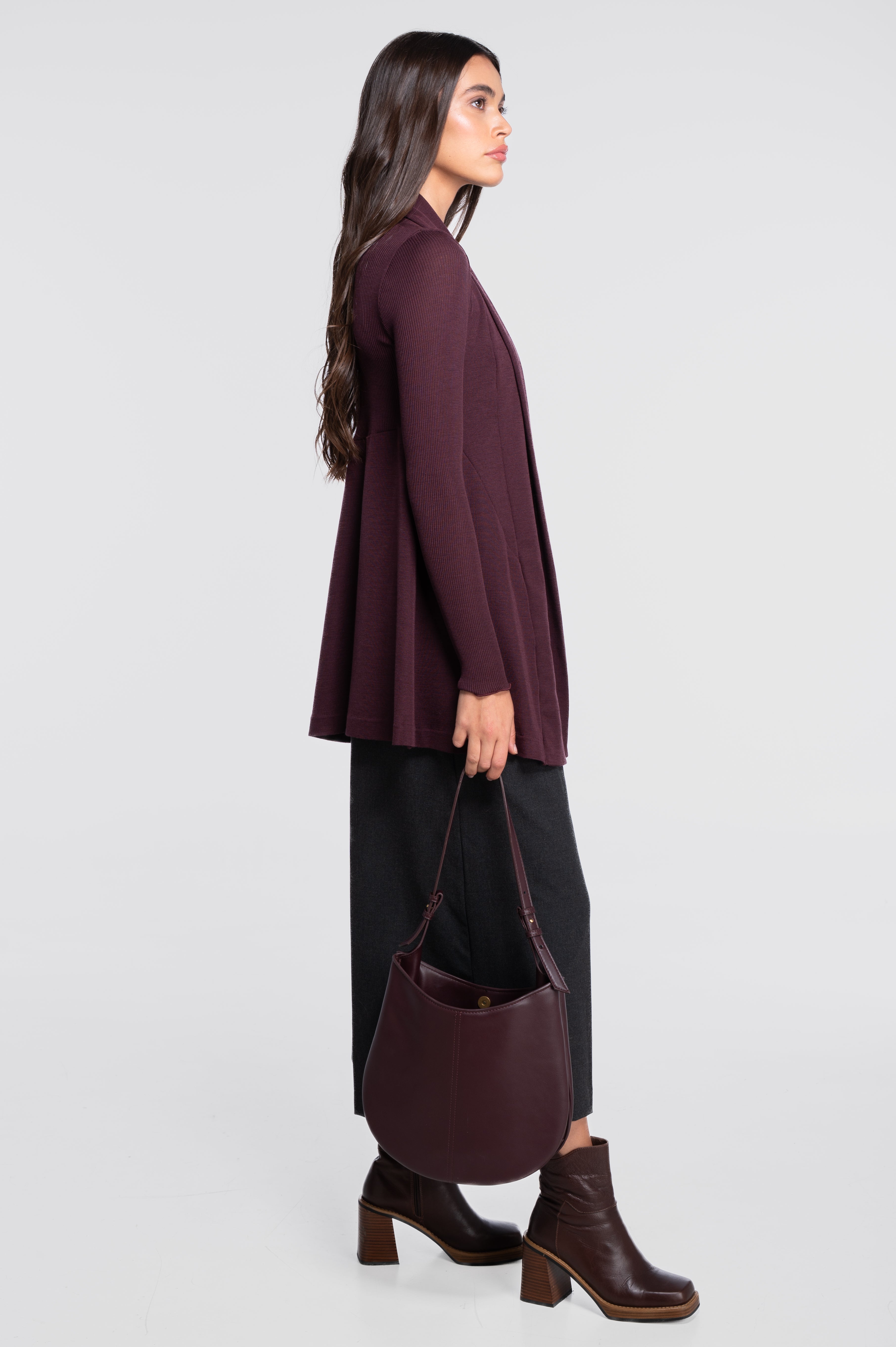 Cardigan Long en Laine et Soie 3463