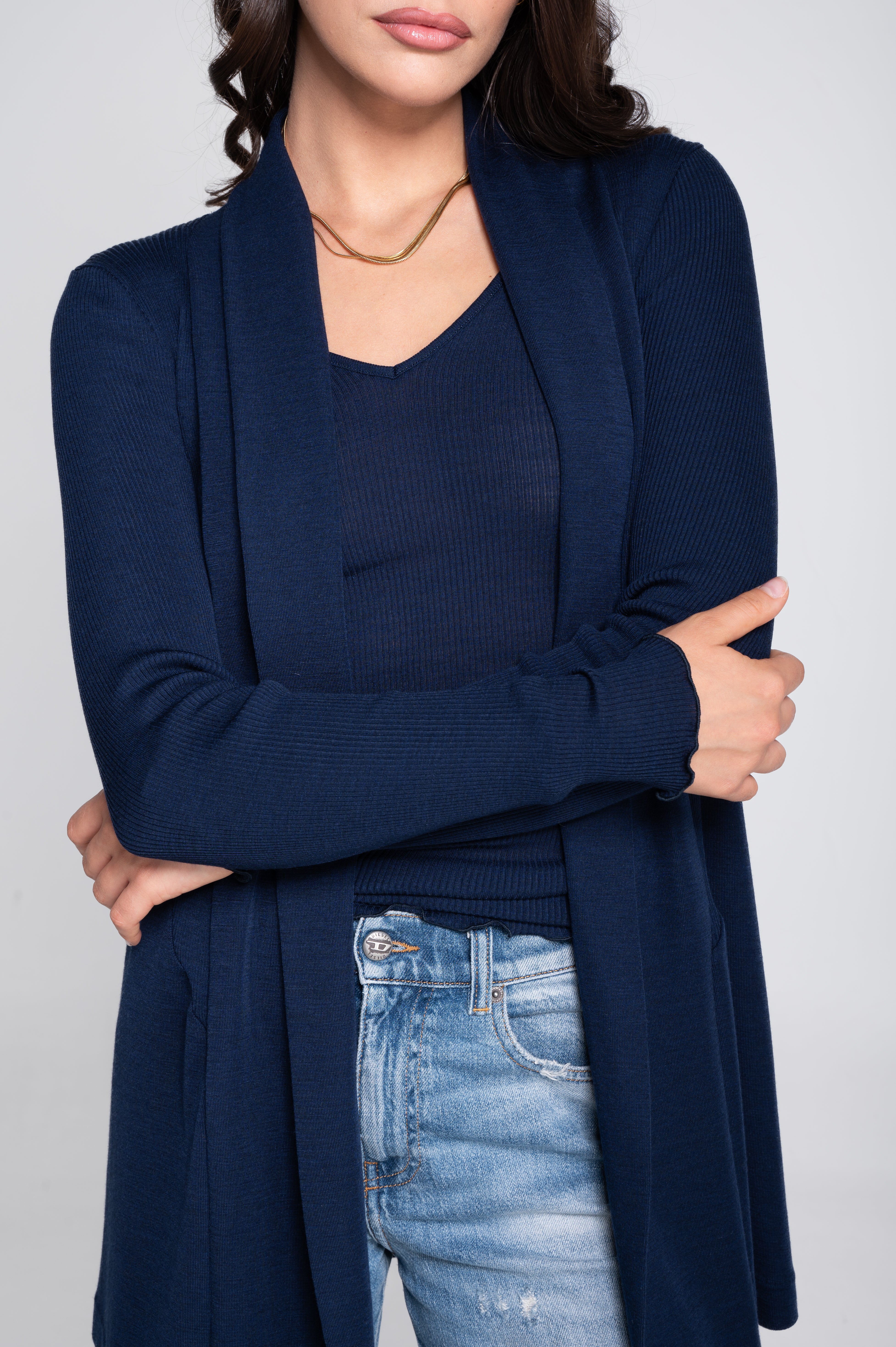 Cardigan Long en Laine et Soie 3463