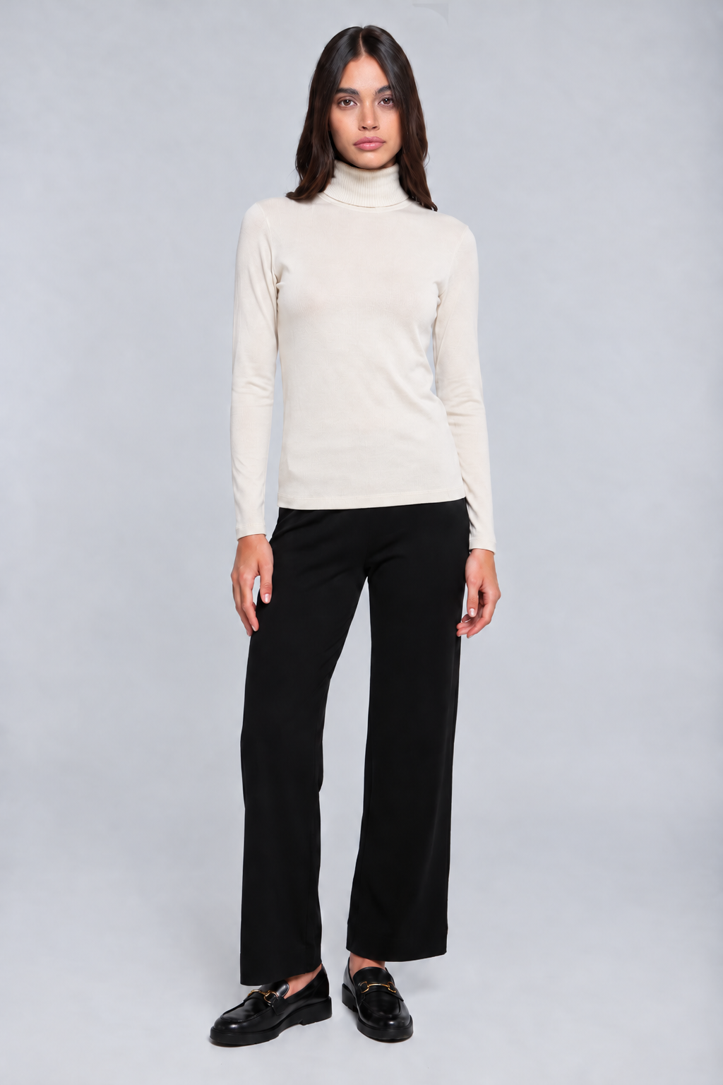 Women's turtleneck in wool and silk 3478