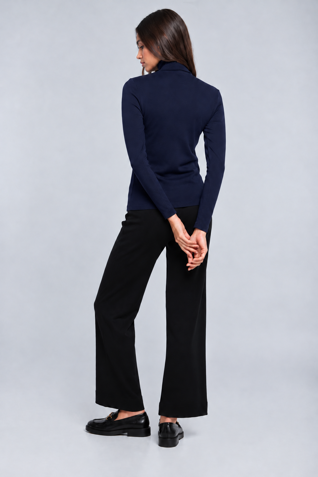 Women's turtleneck in wool and silk 3478