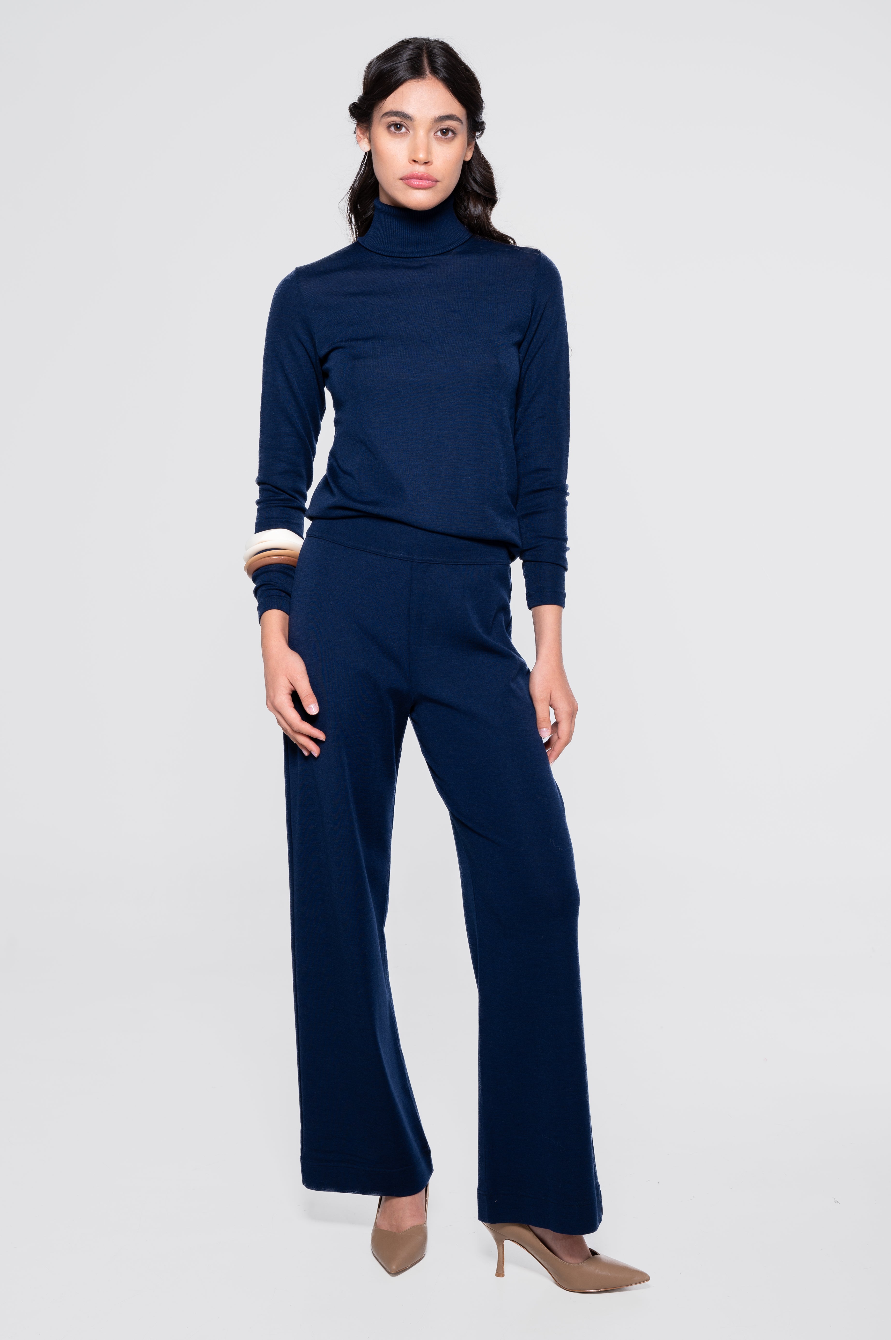 Pantalon en Laine et Soie 5681