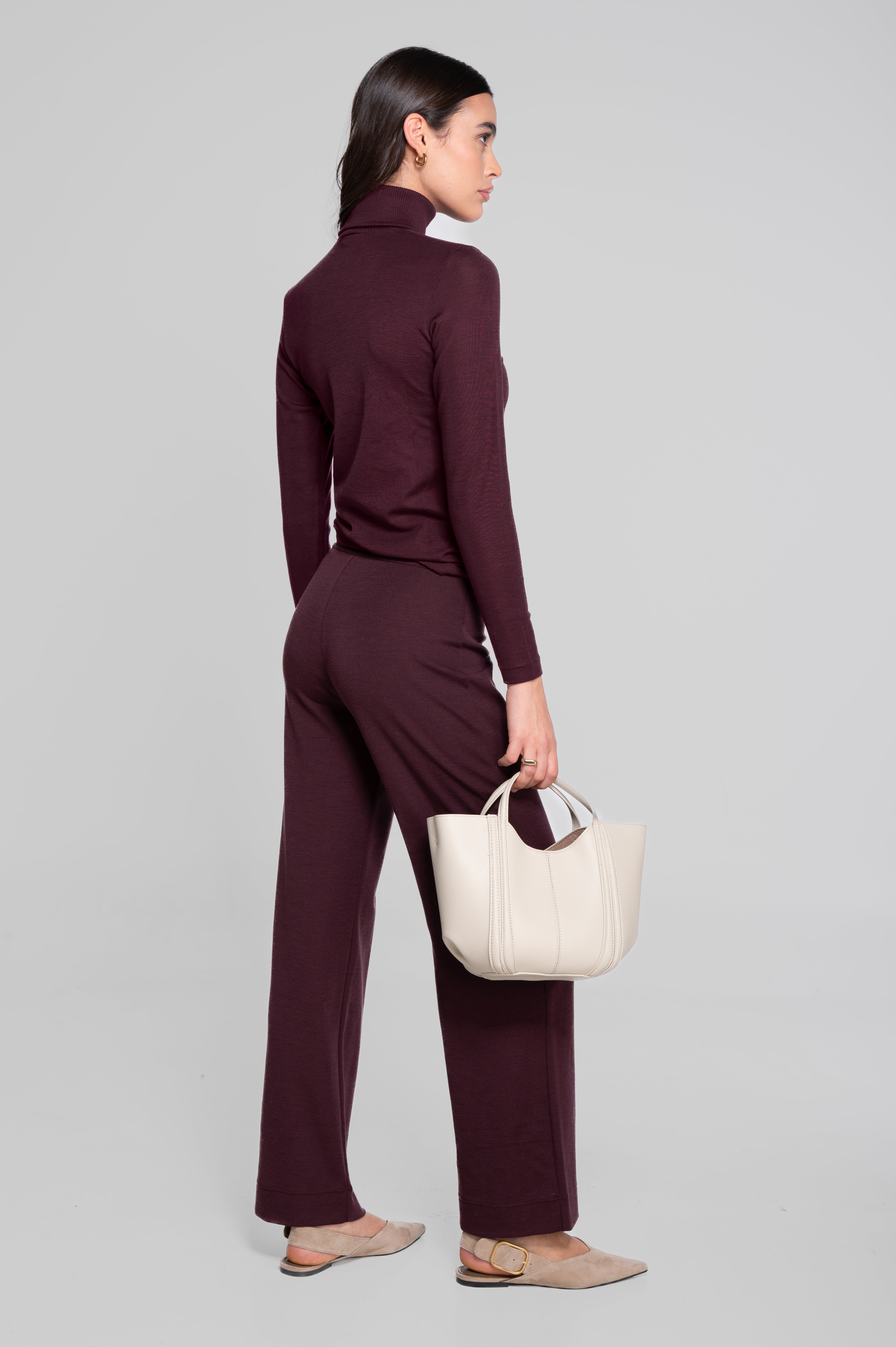 Pantalon en Laine et Soie 5681