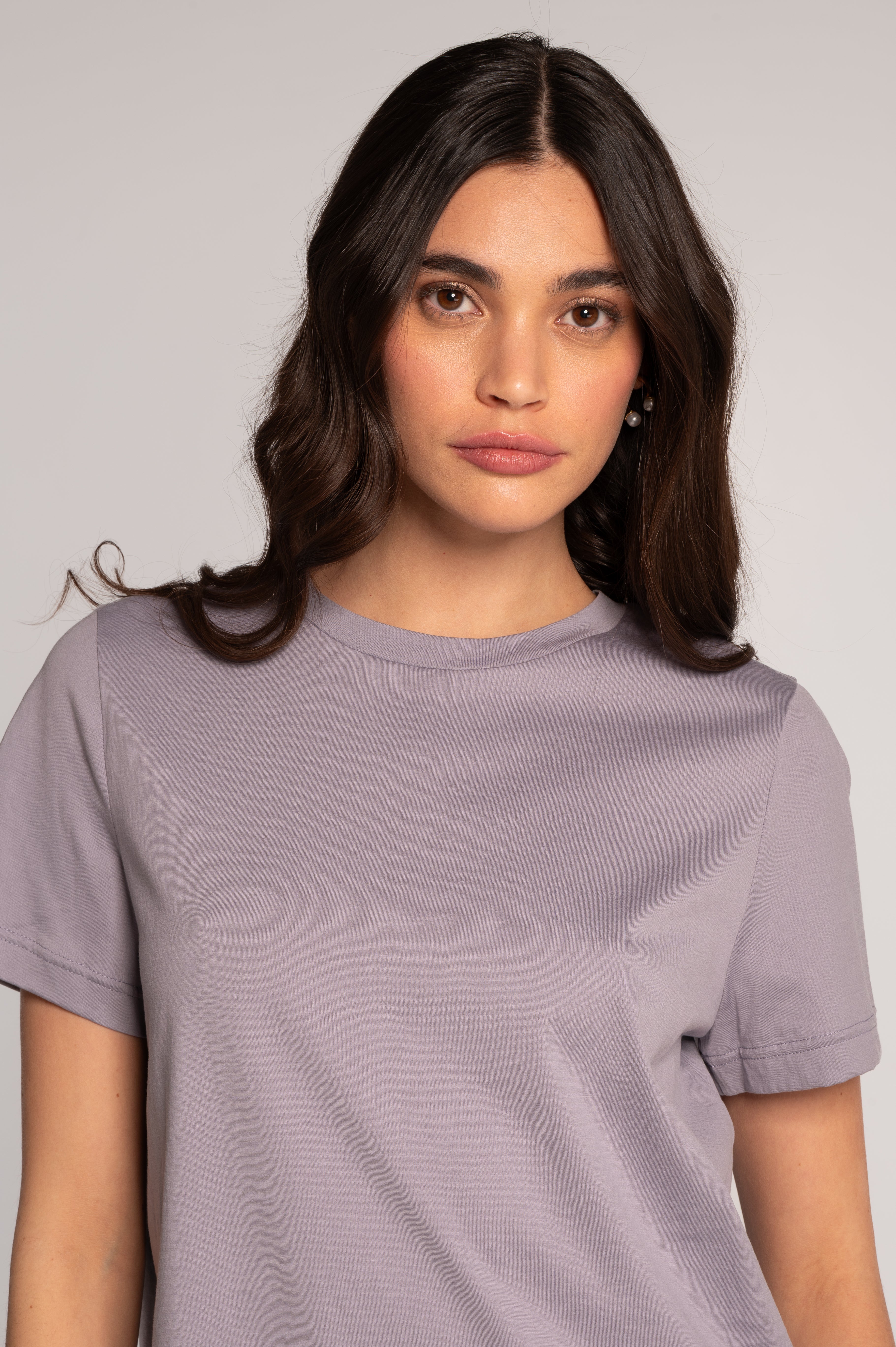 Round neck T-shirt in jersey cotton 409