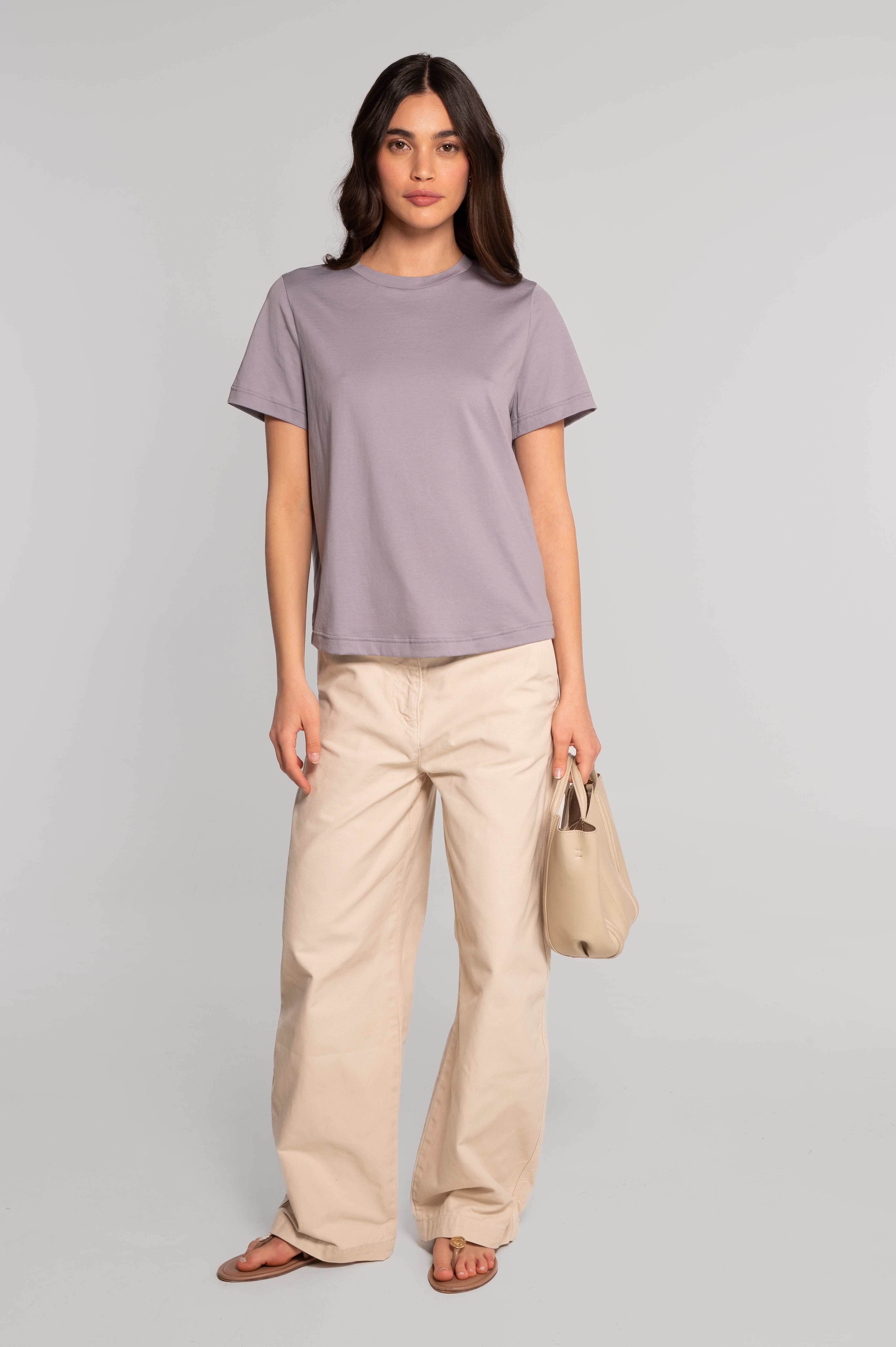Round neck T-shirt in jersey cotton 409