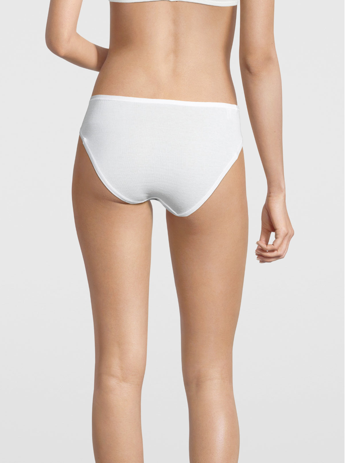back white cotton brief