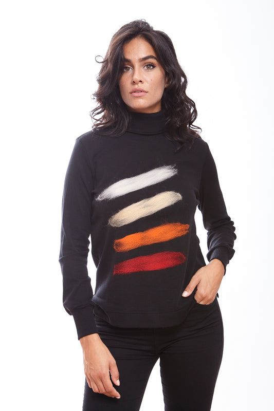 Turtleneck Woman Wool & Silk 4780 - Oscalito