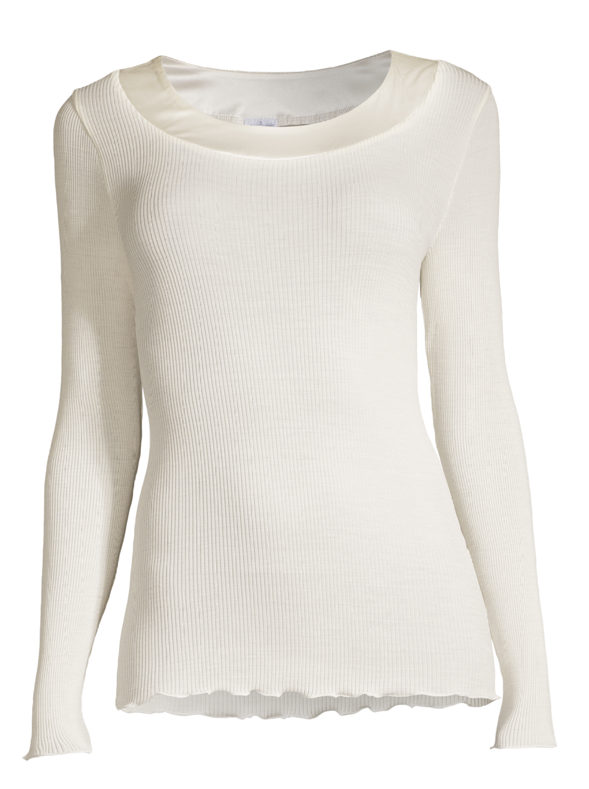 Sleek satin edging Longsleeves Shirt 5304 - Oscalito