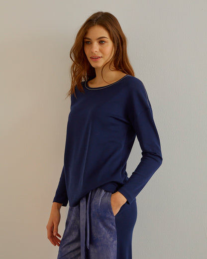 Longsleeves Woman  Wool and Silk 5644 - Oscalito