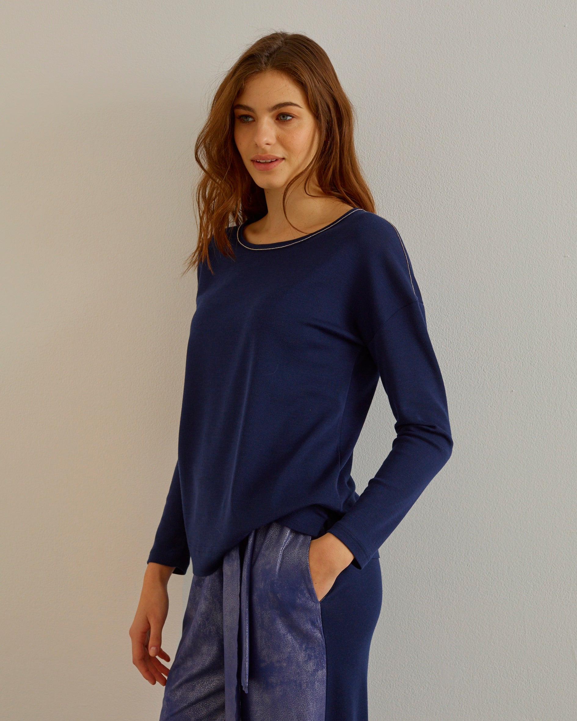 Longsleeves Woman  Wool and Silk 5644 - Oscalito