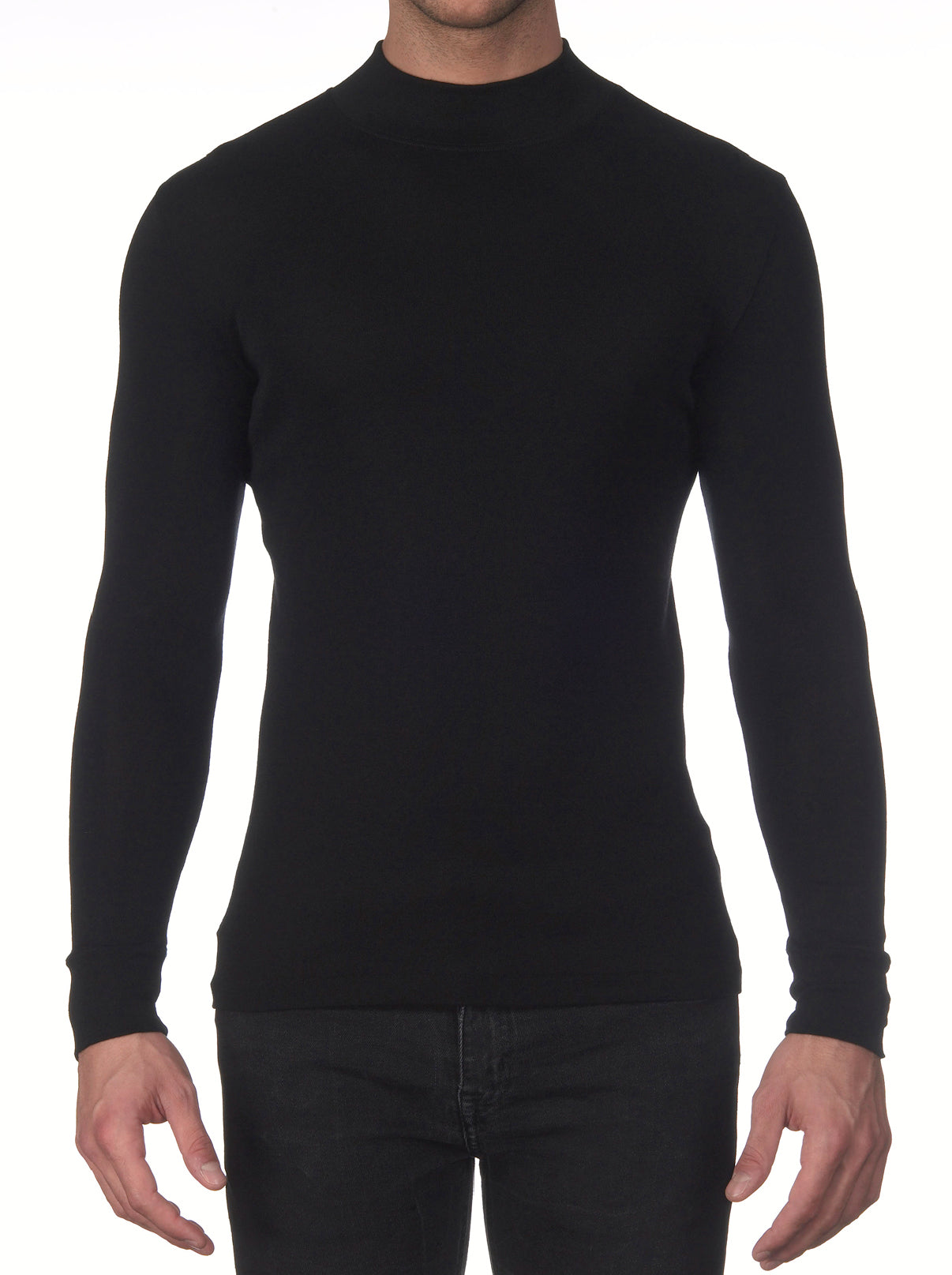 Mock Turtleneck in Wool and Silk 628 - Oscalito