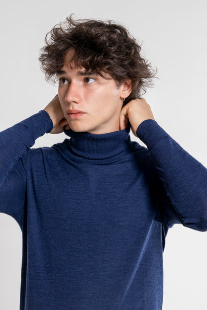 Turtleneck in Wool and Silk 629 - Oscalito