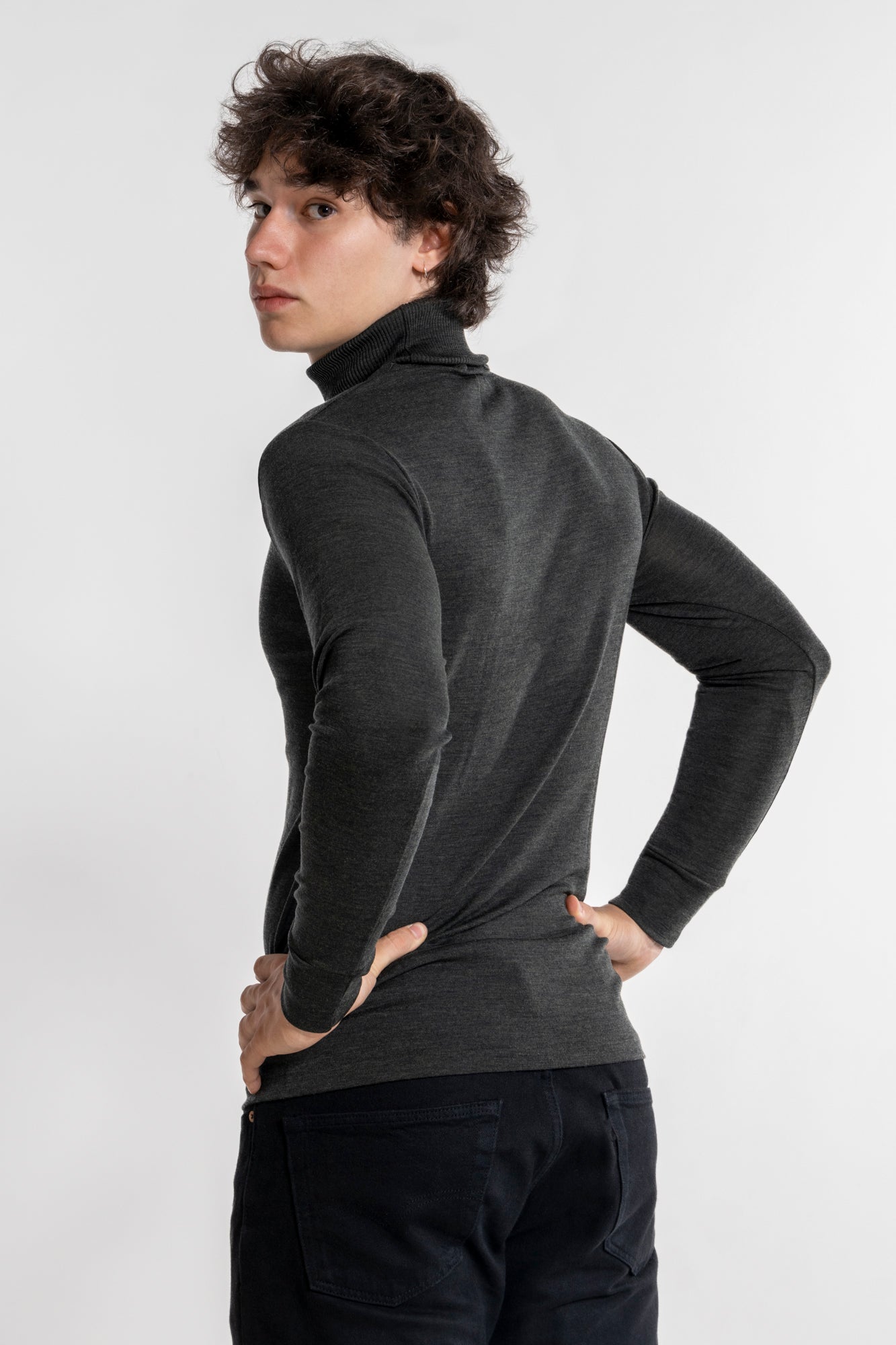 Turtleneck in Wool and Silk 629 - Oscalito