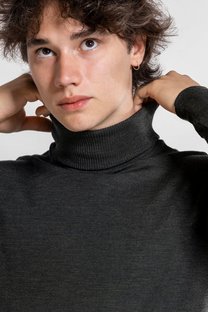 Turtleneck in Wool and Silk 629 - Oscalito