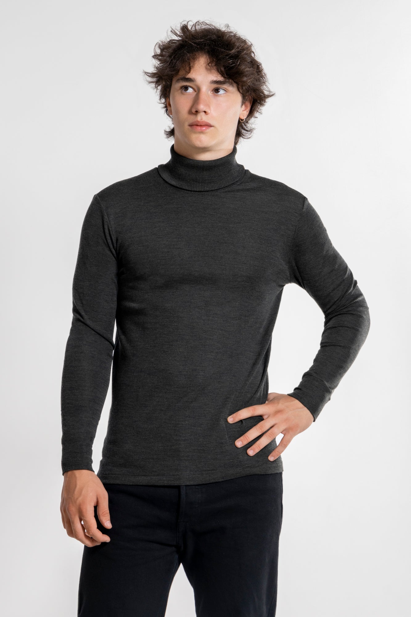 Turtleneck in Wool and Silk 629 - Oscalito