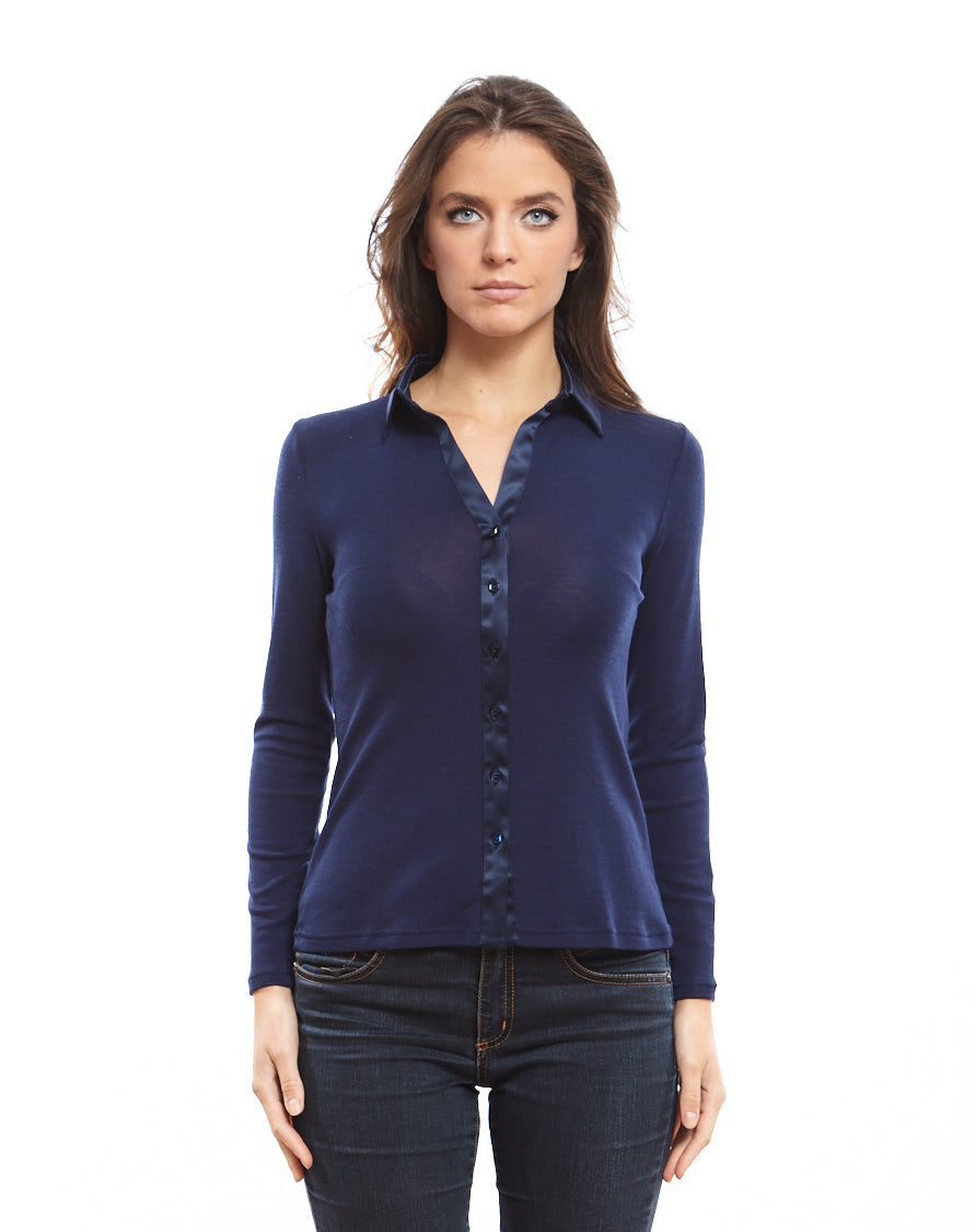 Longsleeves Woman flat Polo-shirt 6352