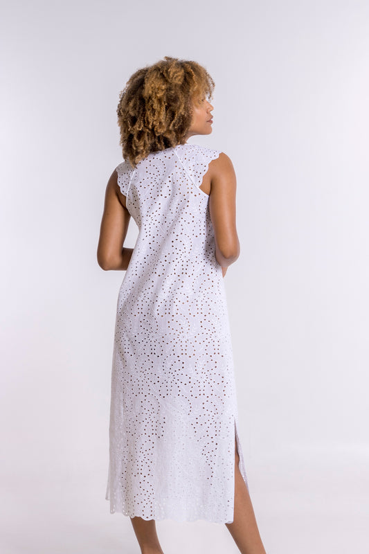 Long Dress Woman100% Cotton 6518 - Oscalito