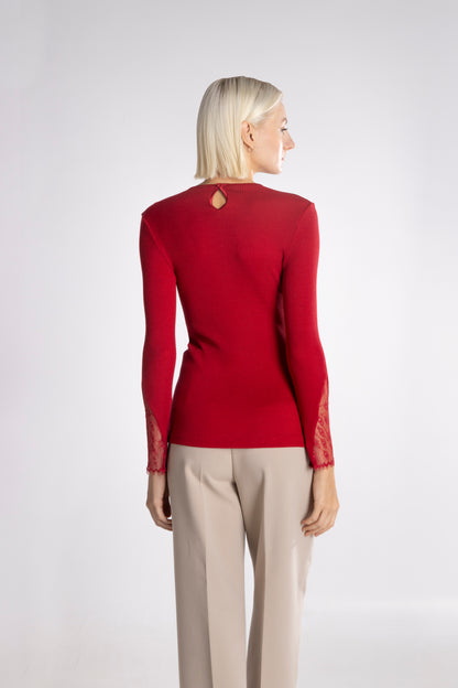 Longsleeves Woman70% Wool , 30% Silk 6856 - Oscalito