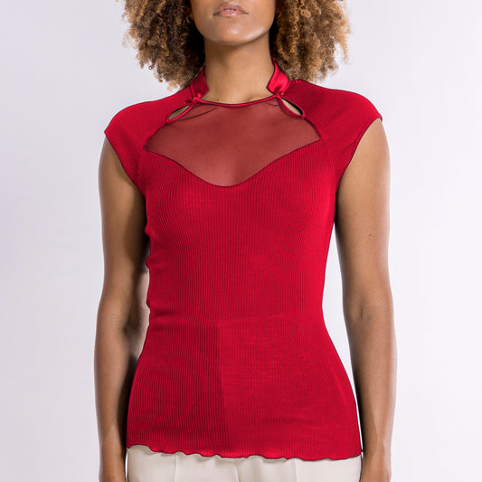 Top Woman70% Wool , 30% Silk 6904 - Oscalito