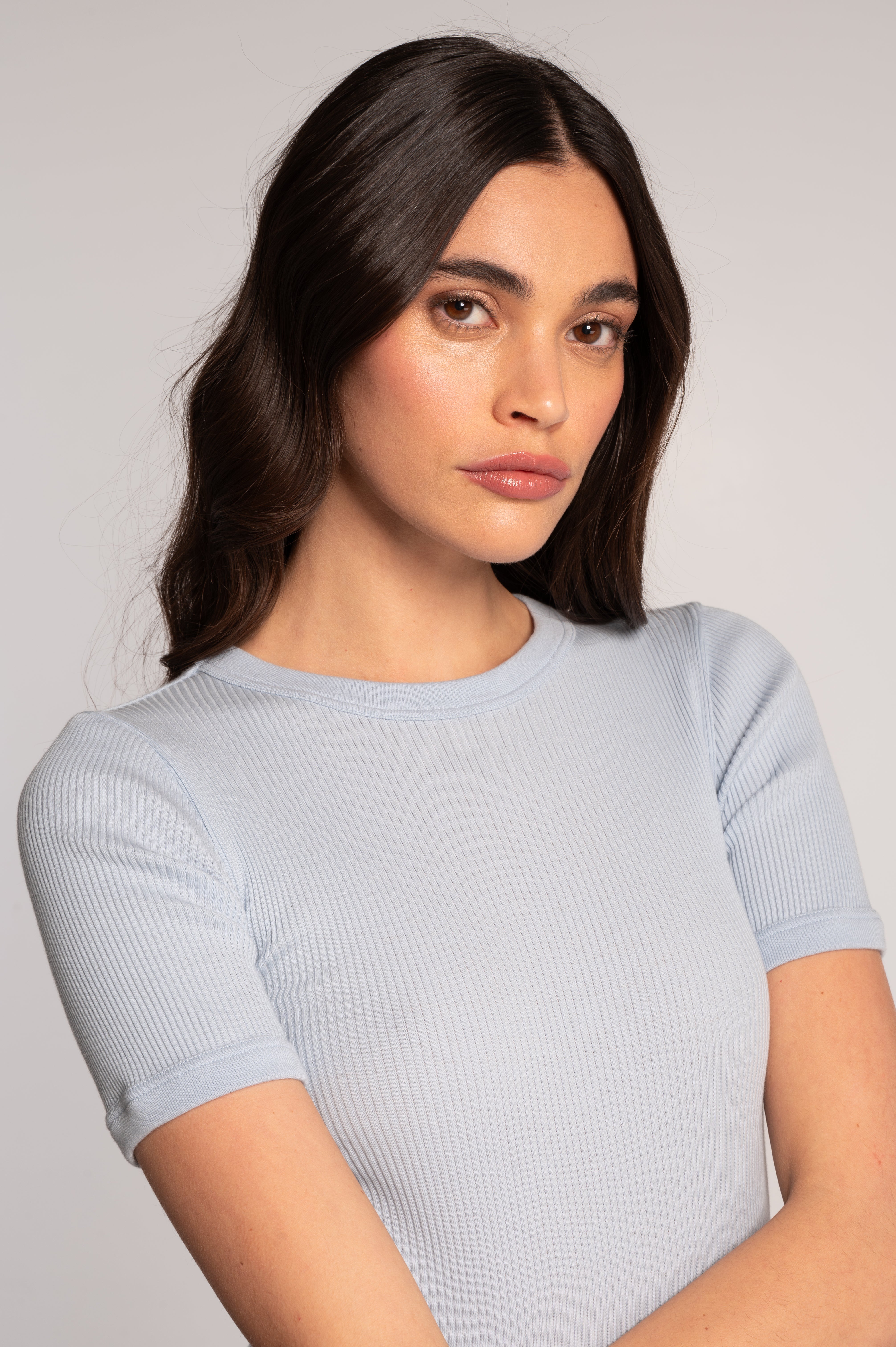 Cotton round neck T-shirt 7159