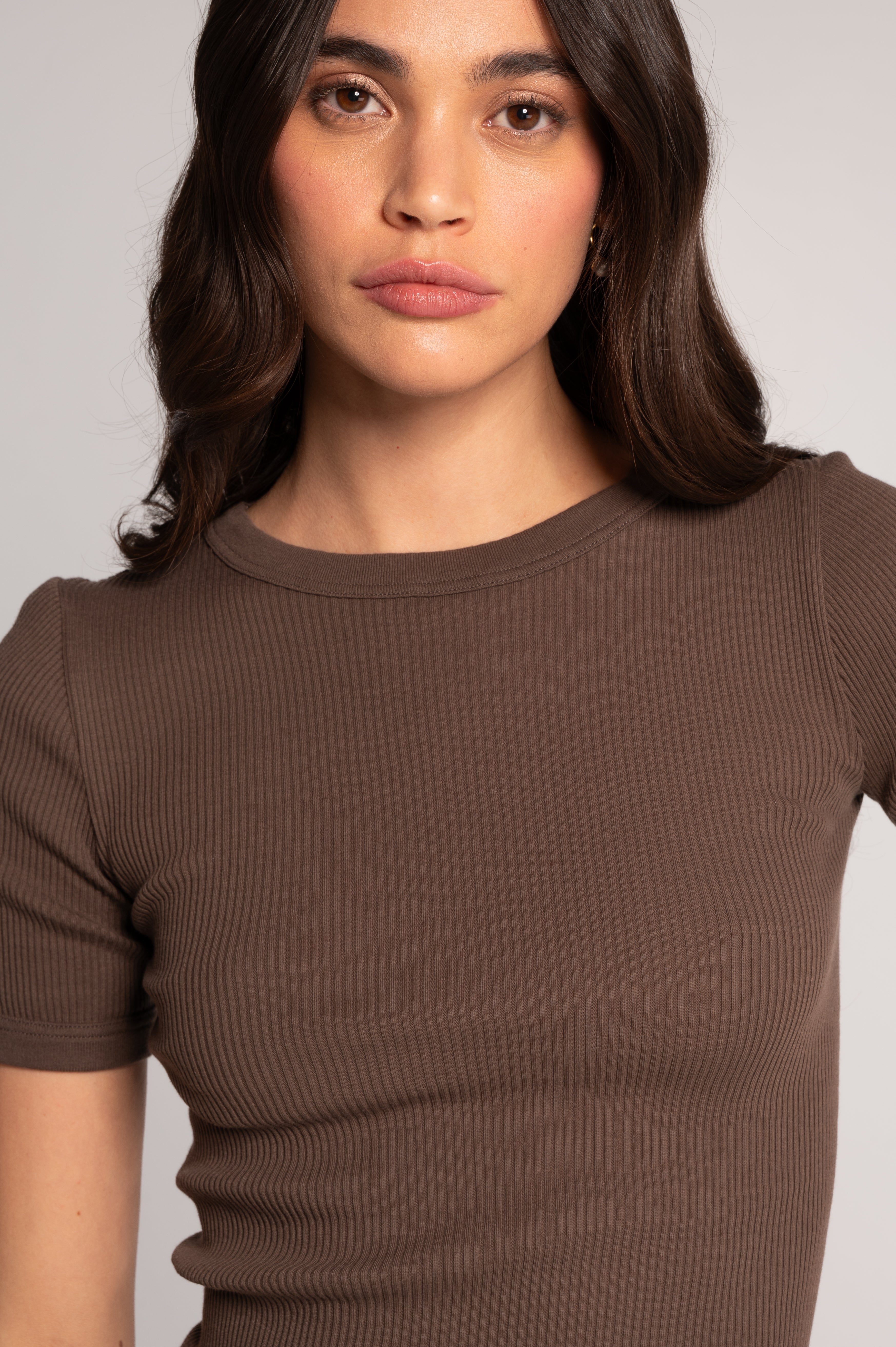 Cotton round neck T-shirt 7159