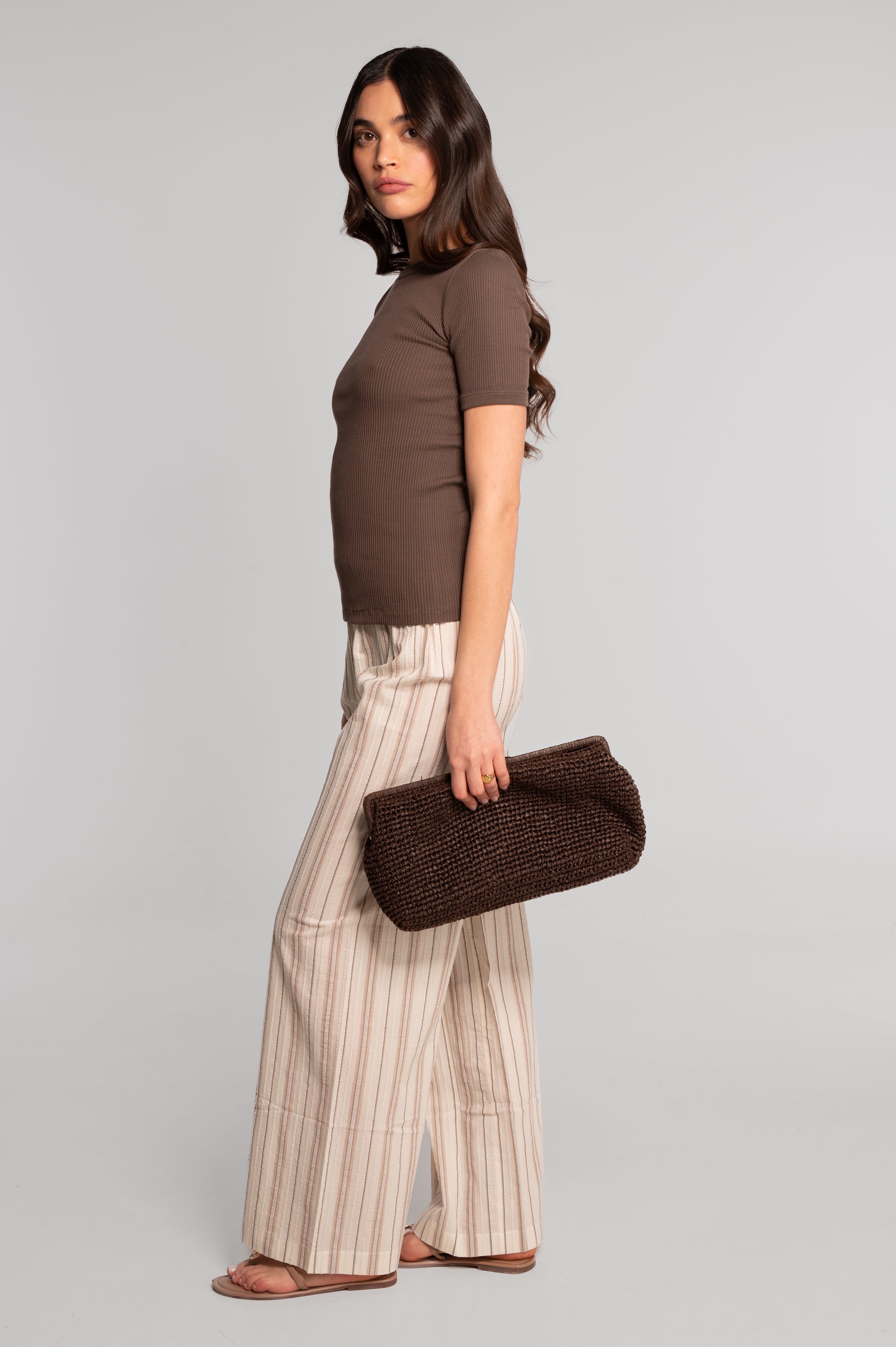 Cotton round neck T-shirt 7159