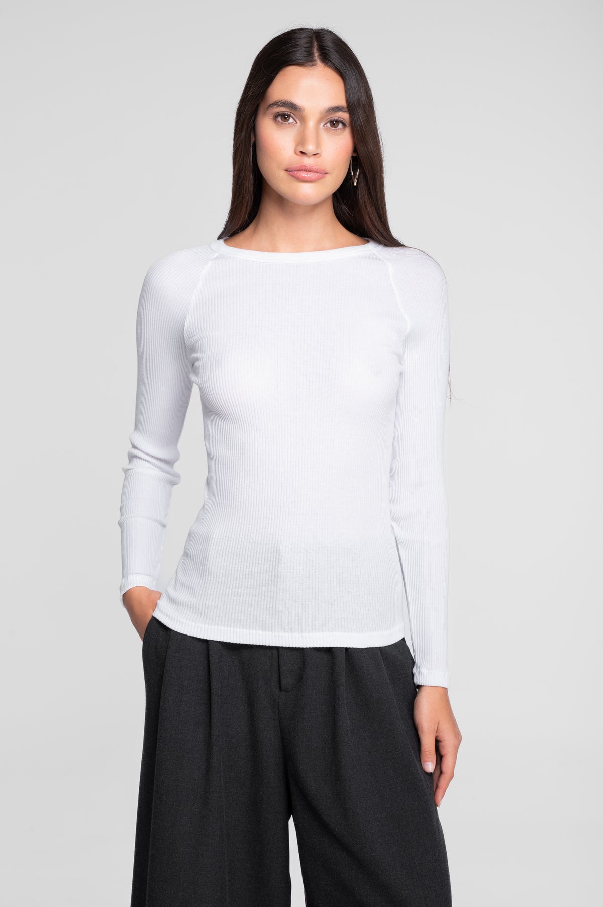 Cotton long sleeves roundneck shirt 7161