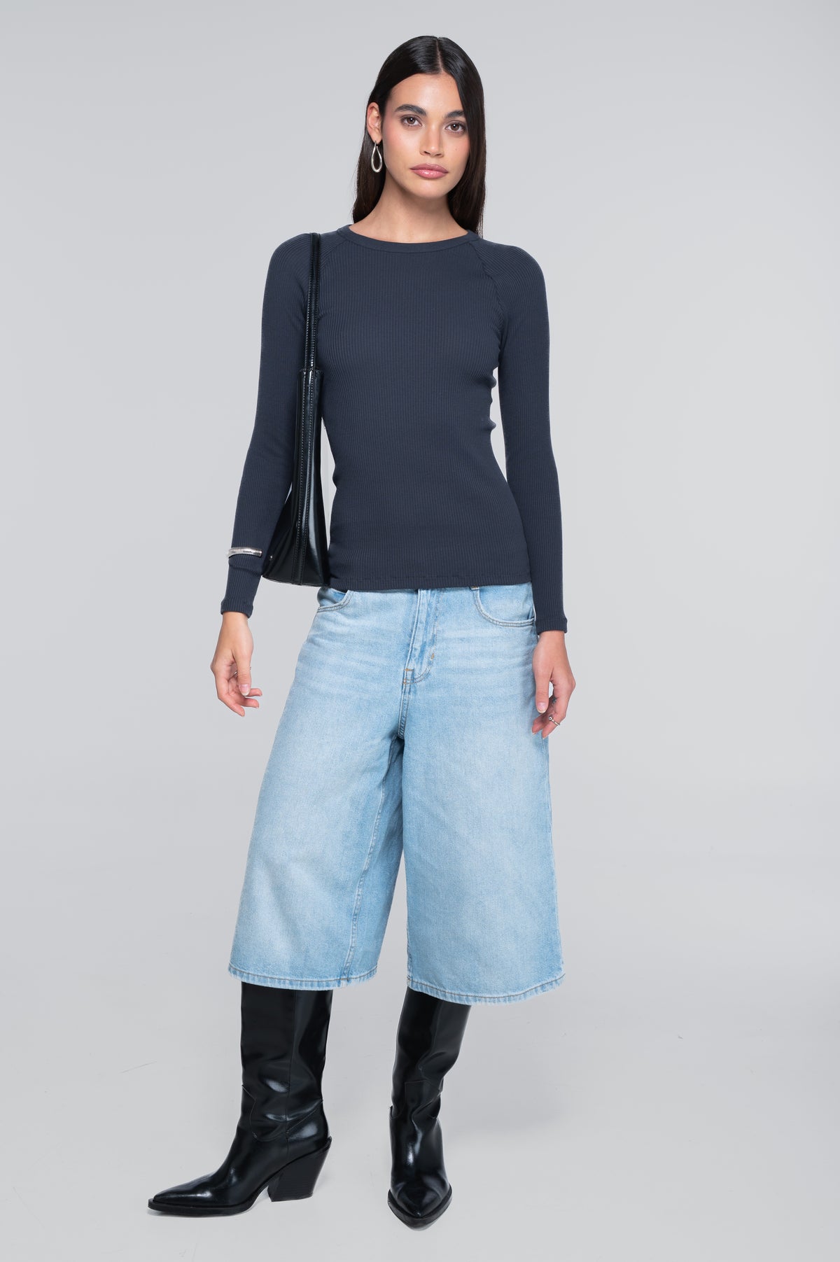 Cotton long sleeves roundneck shirt 7161