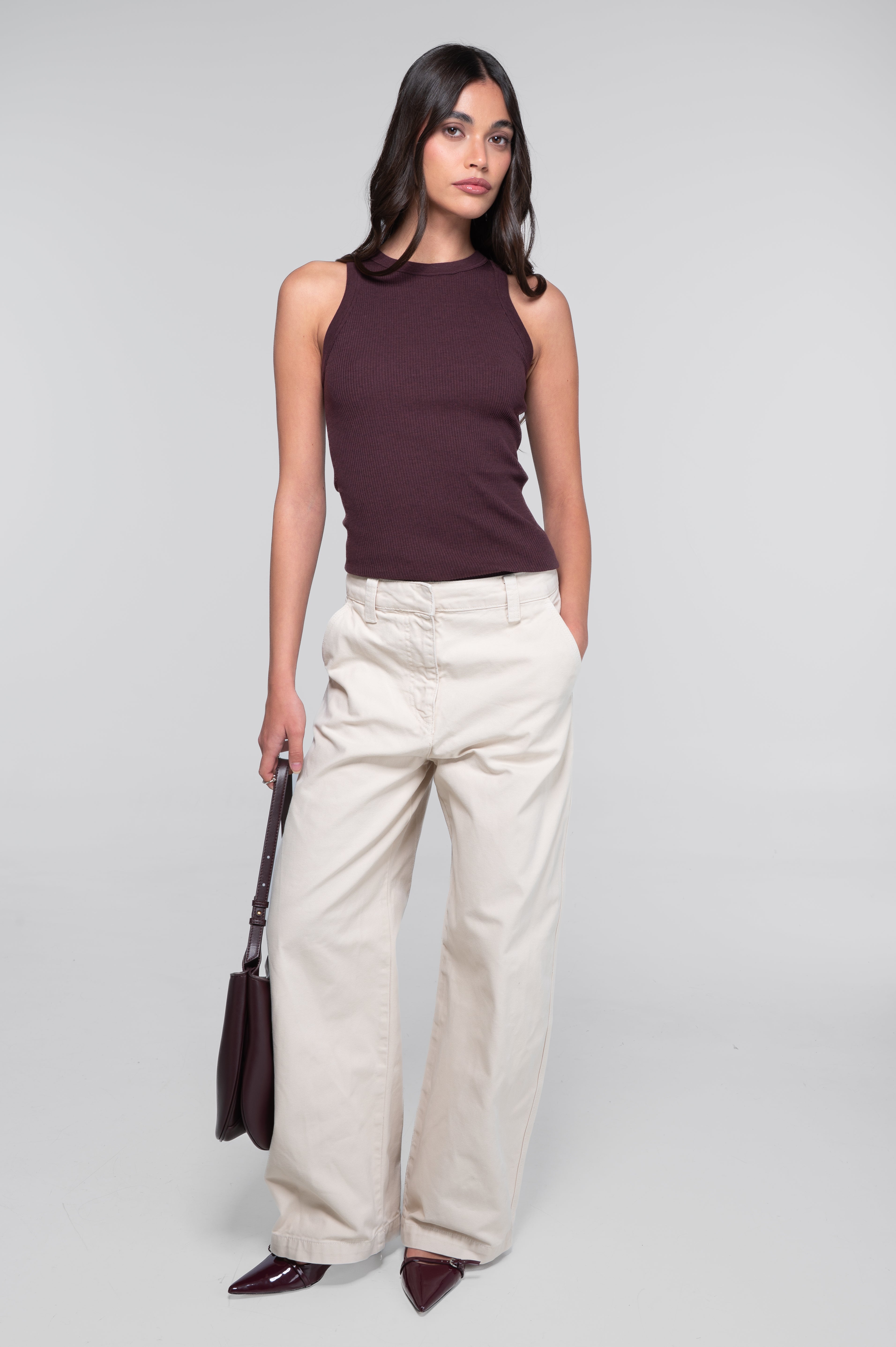 Cotton halterneck top 7165