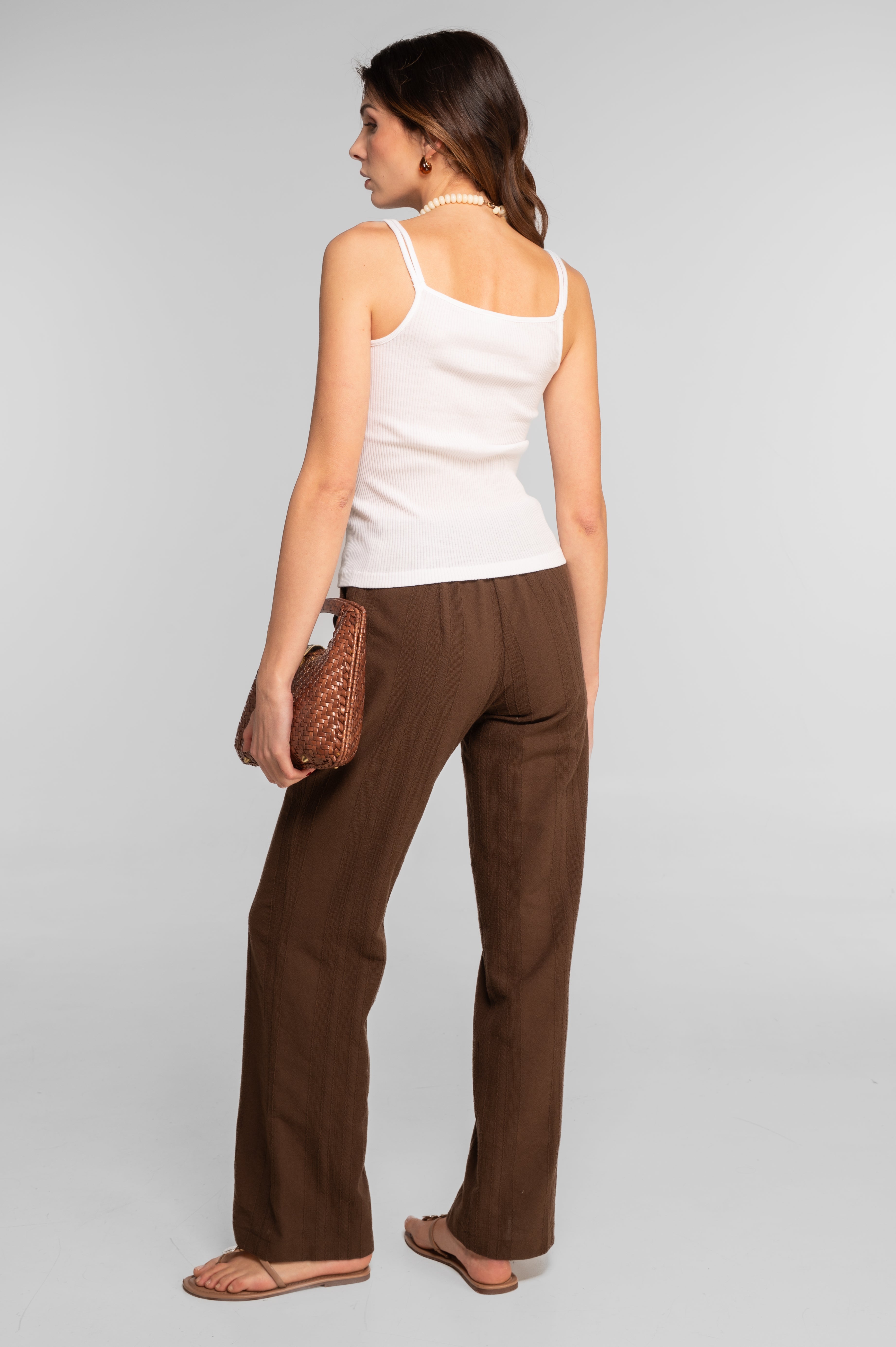 Cotton camisole top with double straps 7170