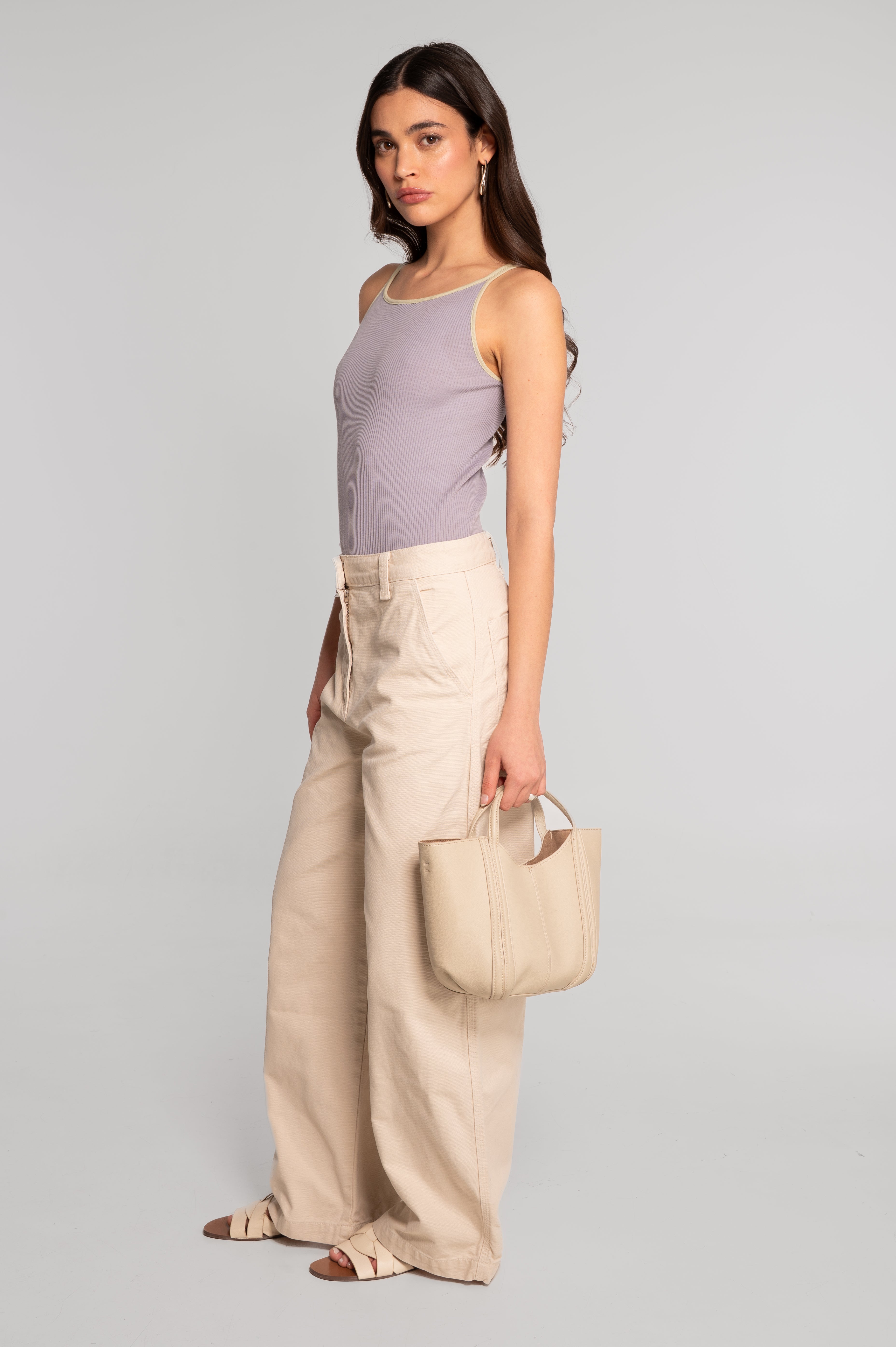 Cotton bodysuit with halterneck and double straps 7174