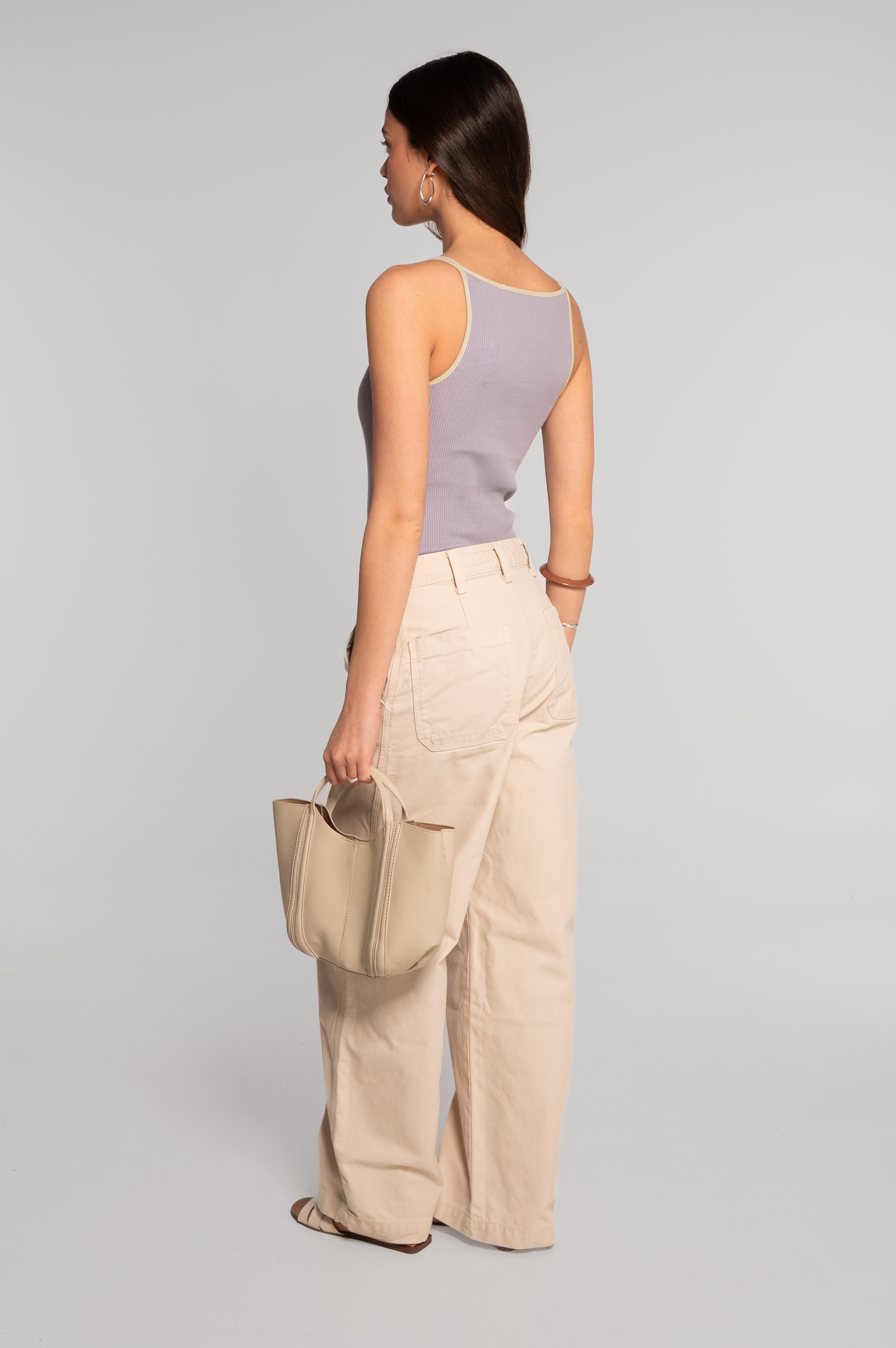 Cotton bodysuit with halterneck and double straps 7174