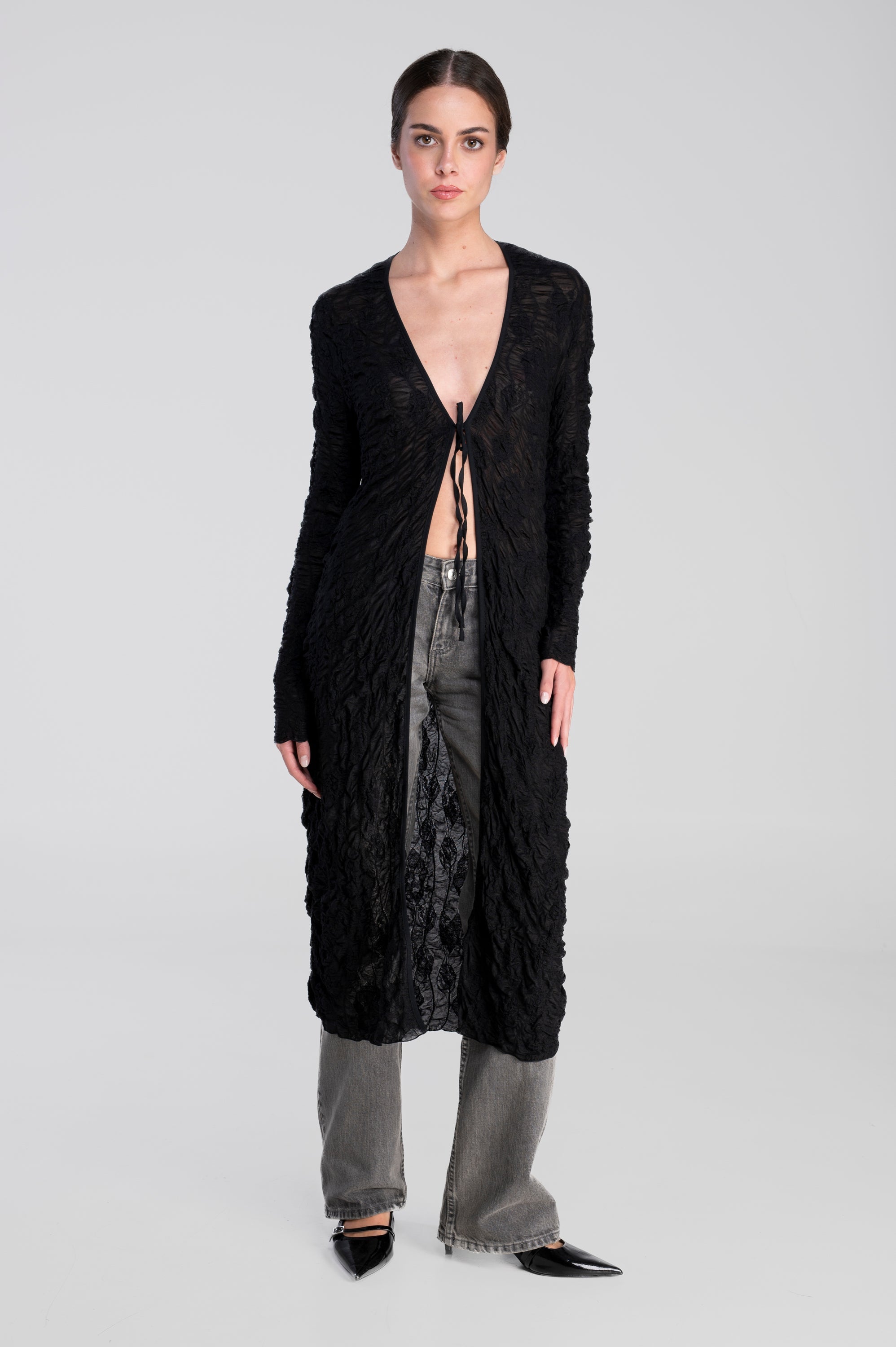 Cardigans maxi à manches longues 7450