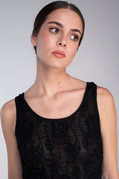 Top in raso arricciato 7452