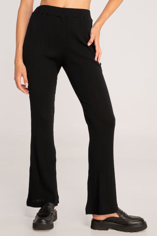 Wool and silk long flared trousers 7469