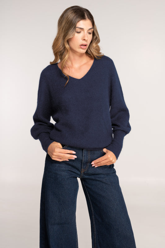 V neck pullover 7482