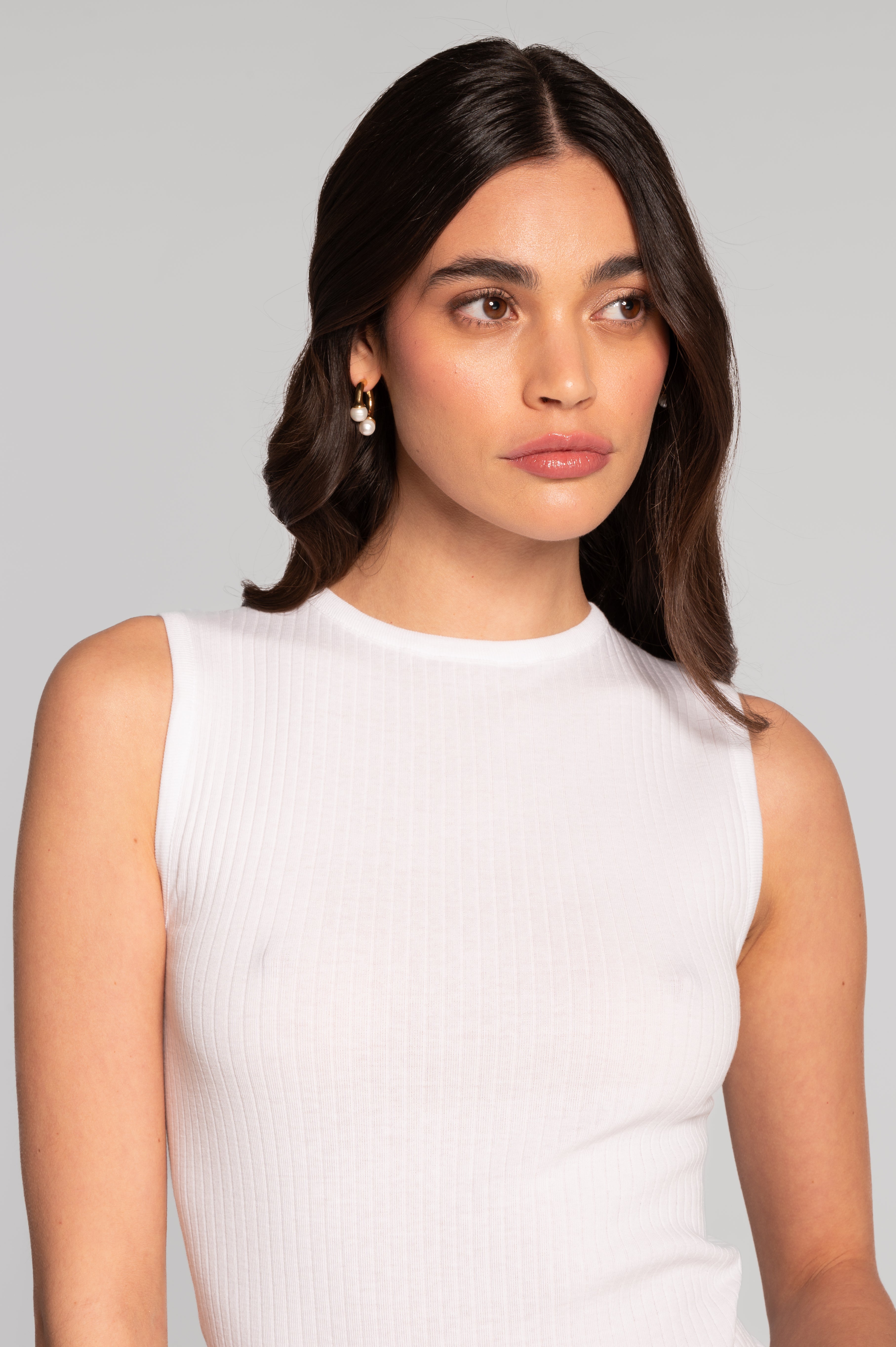 Cotton round neck top 7562