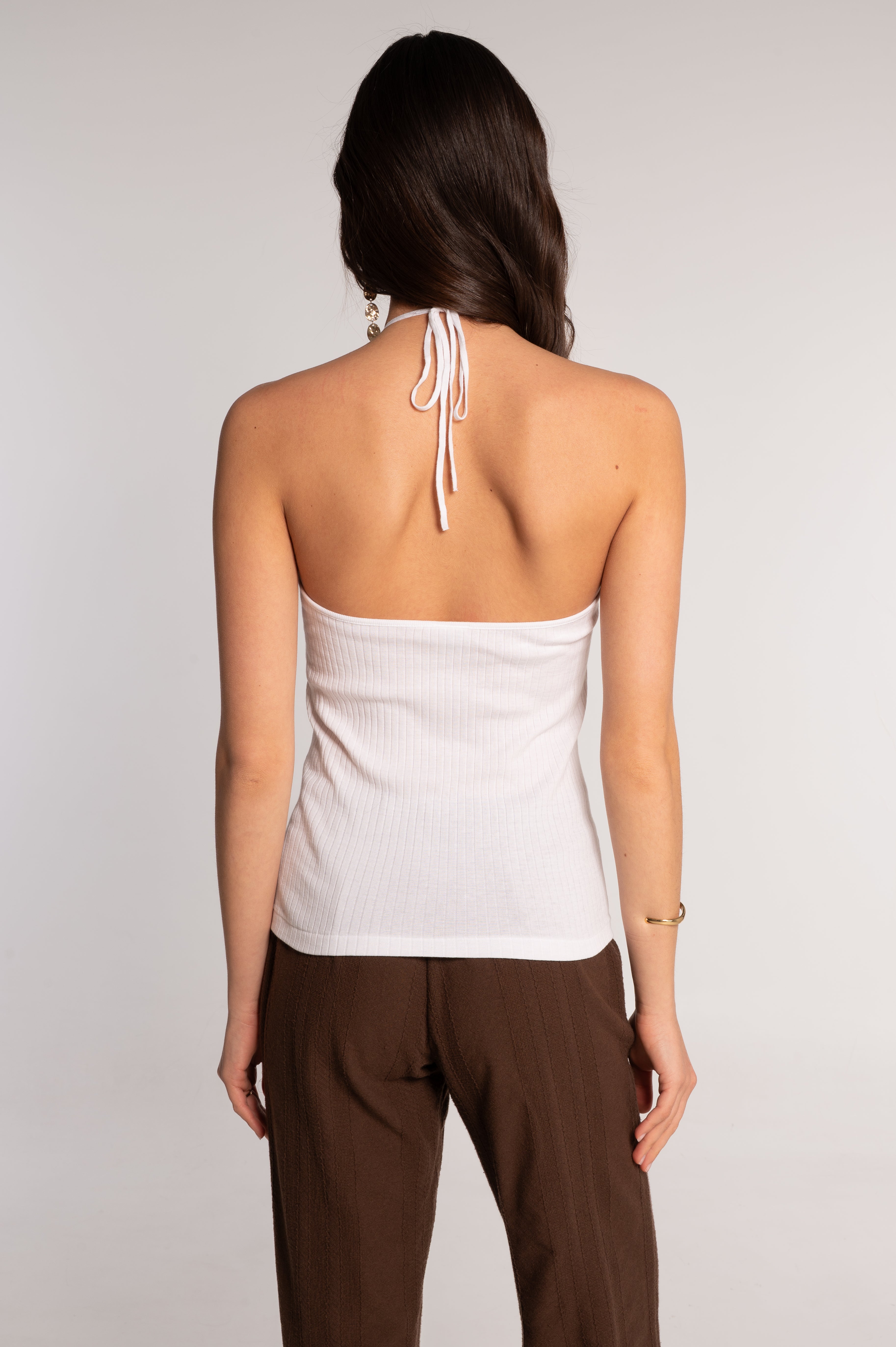 Cotton top with a keyhole detail 7563