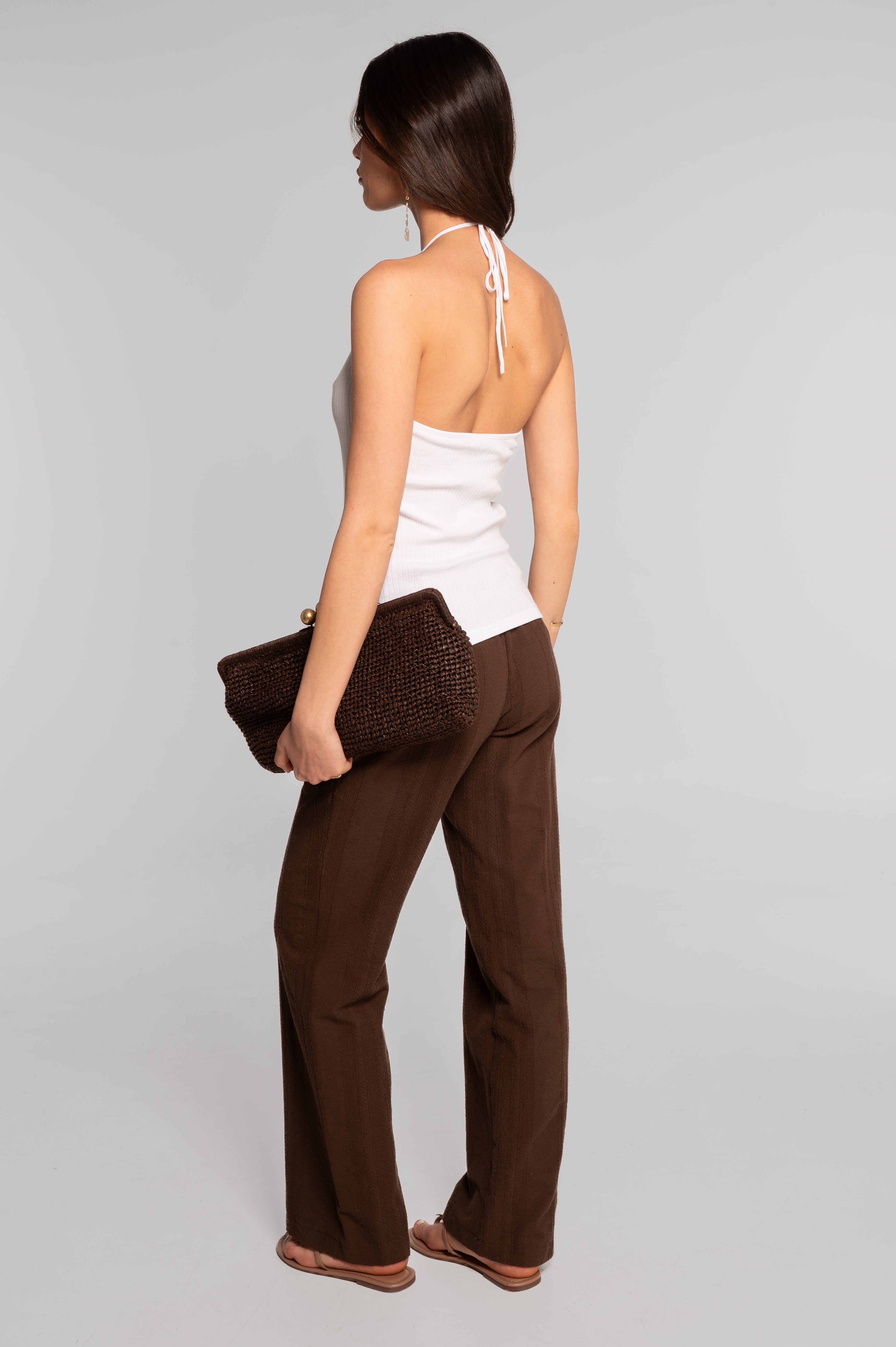 Cotton top with a keyhole detail 7563