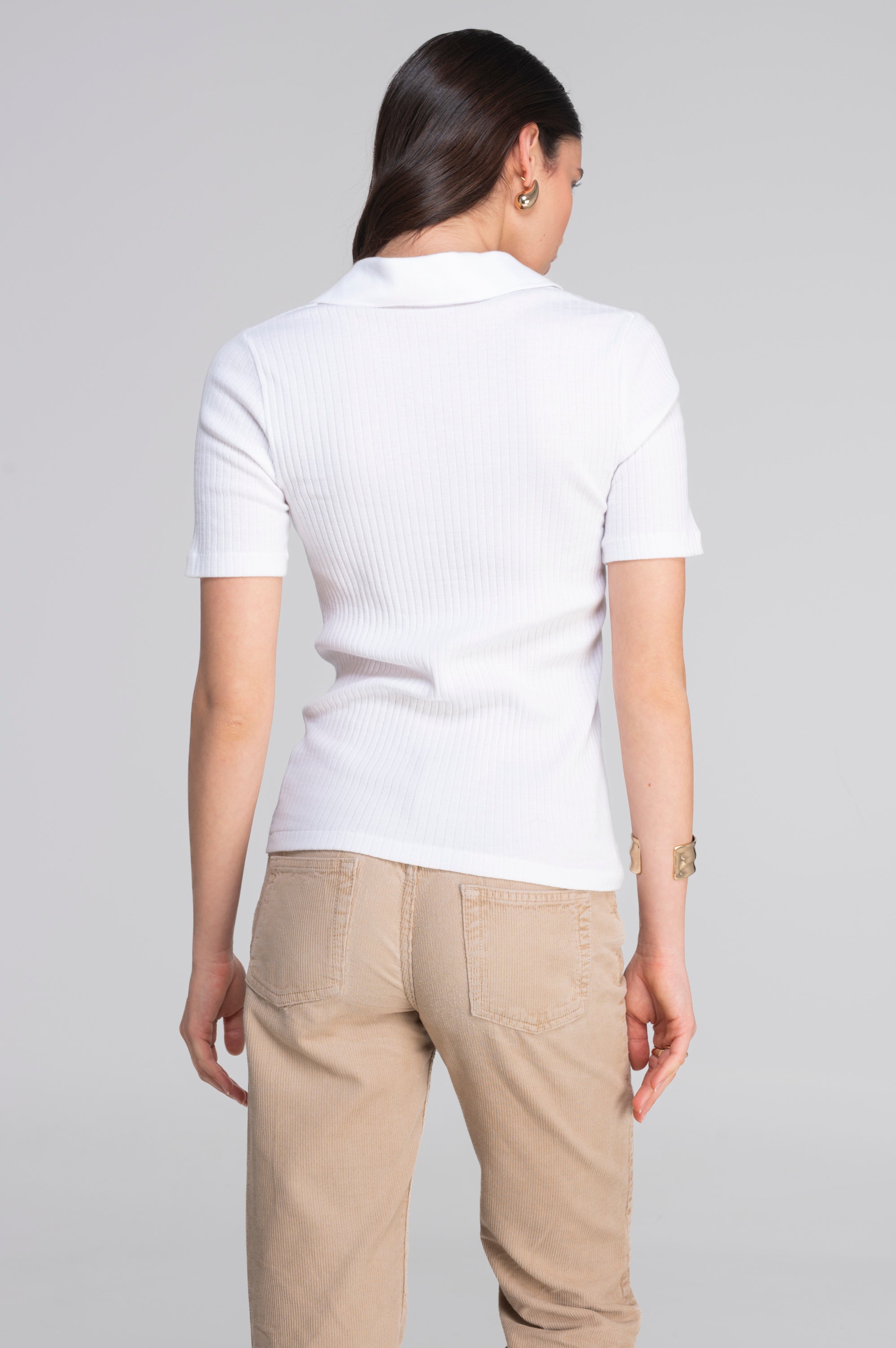 Cotton short sleeves polo shirt 7566