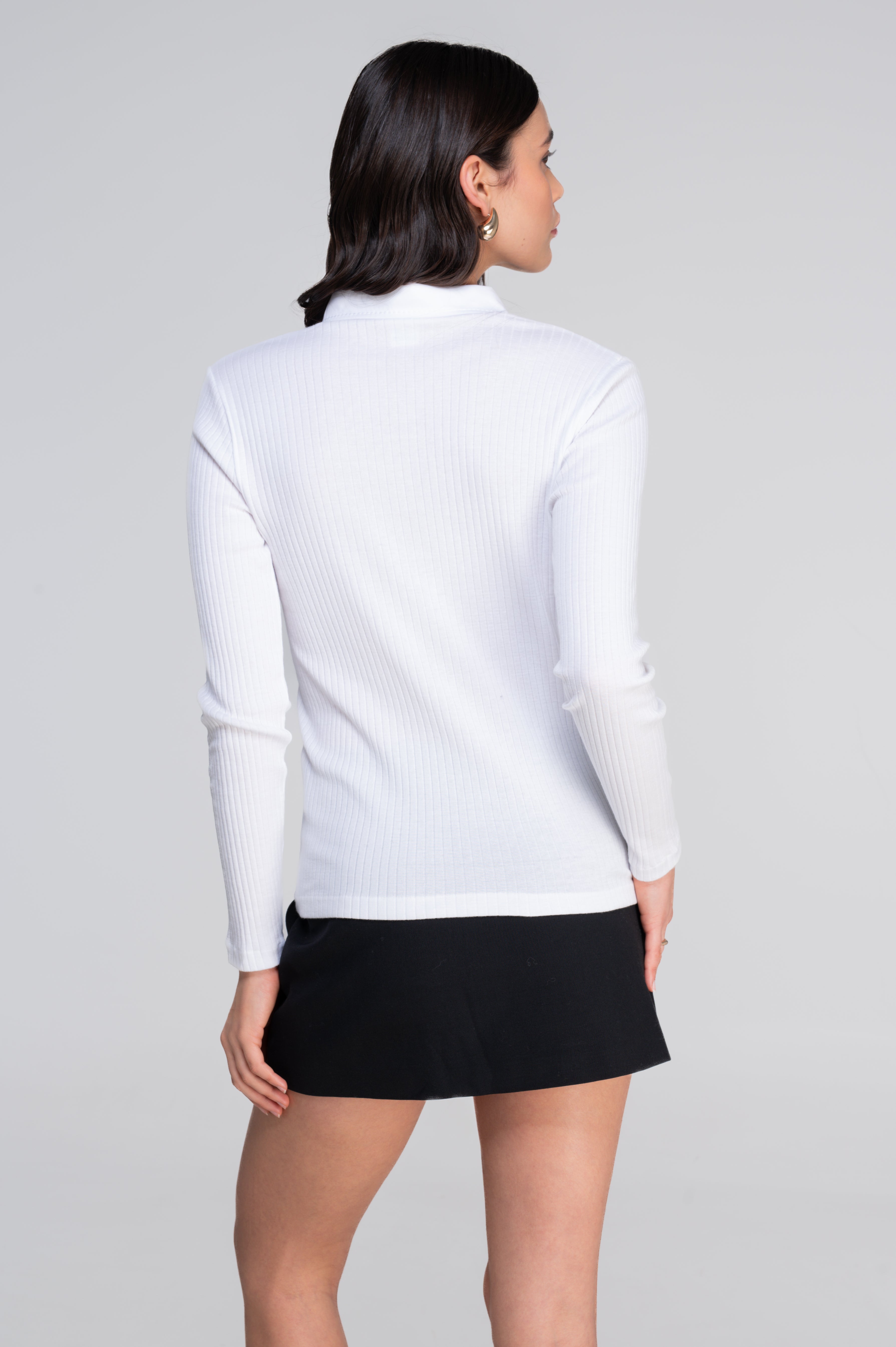 Chemise femme à manches longues en 100 % coton 7568