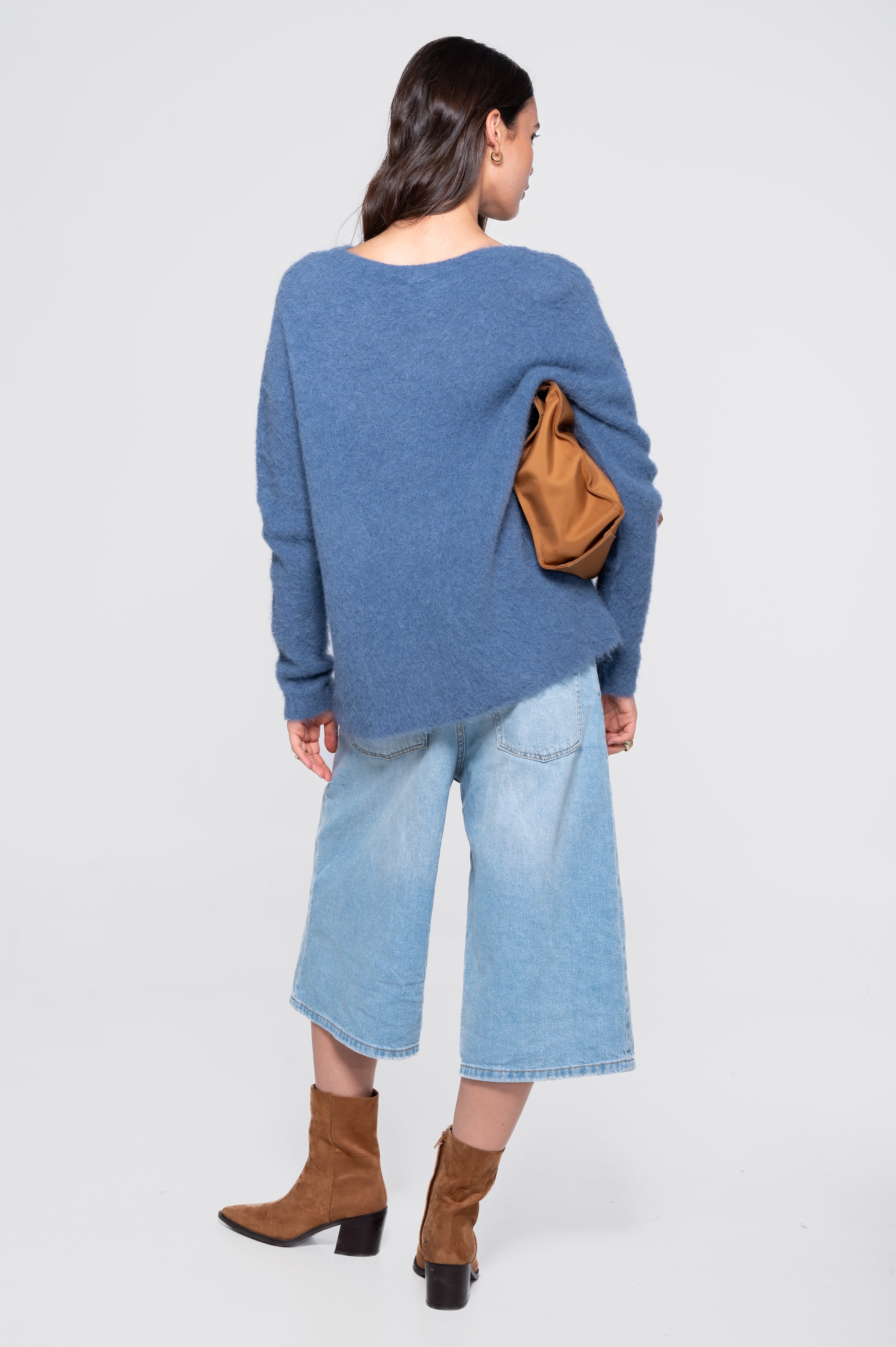 Roundneck pullover in alpaca blend 7667