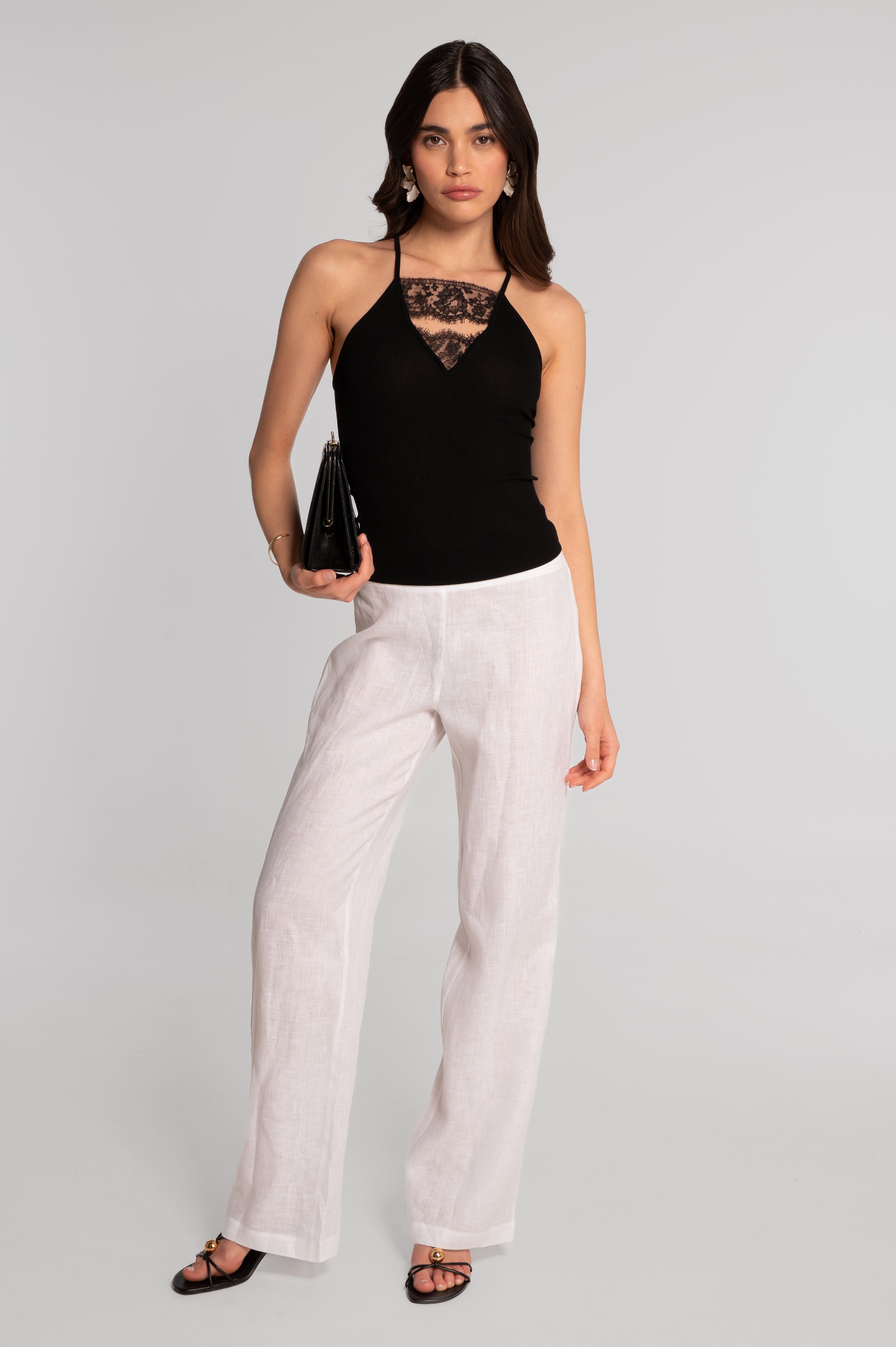 Filoscozia camisole top with Chantilly lace 7703