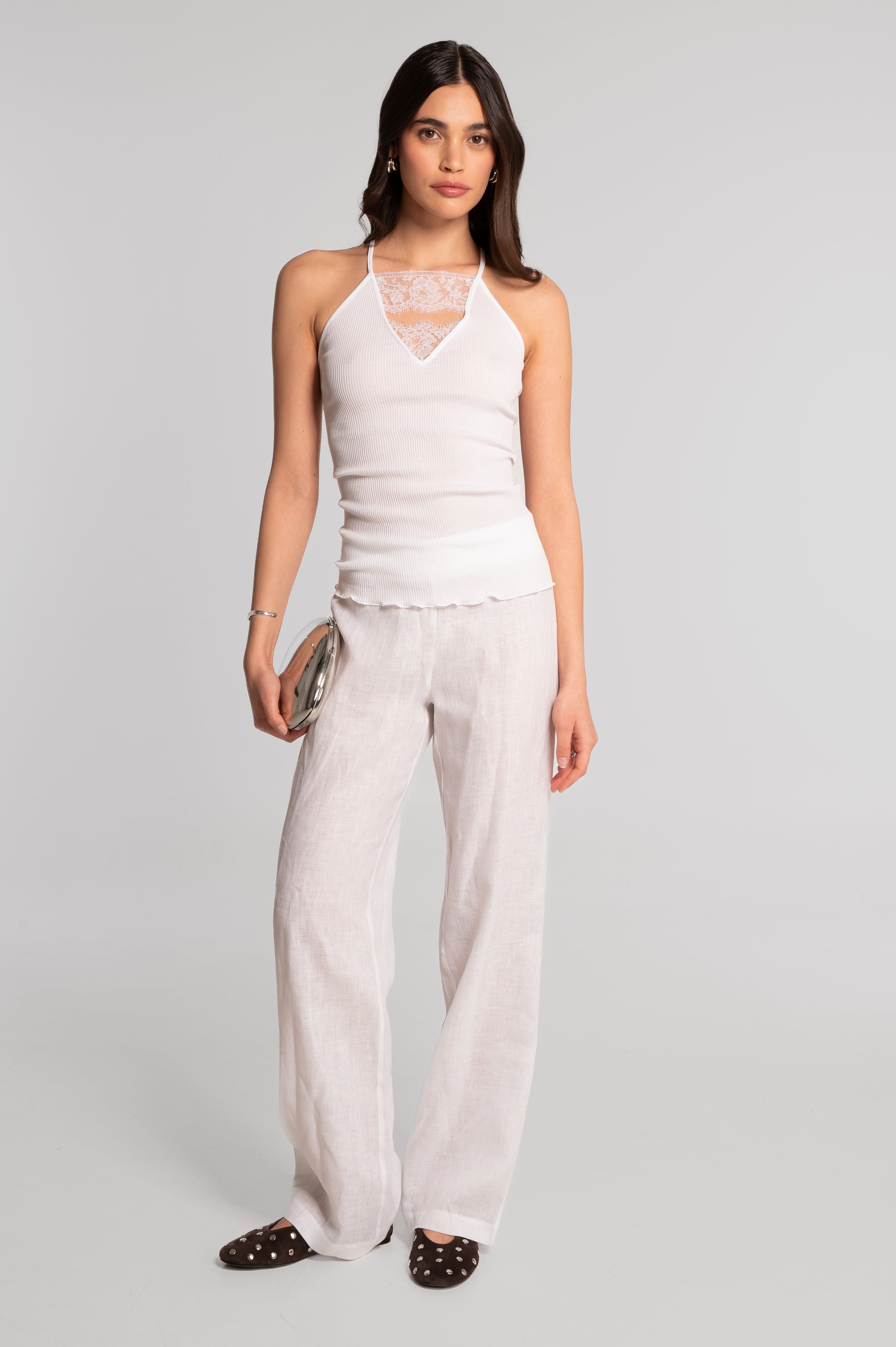 Filoscozia camisole top with Chantilly lace 7703