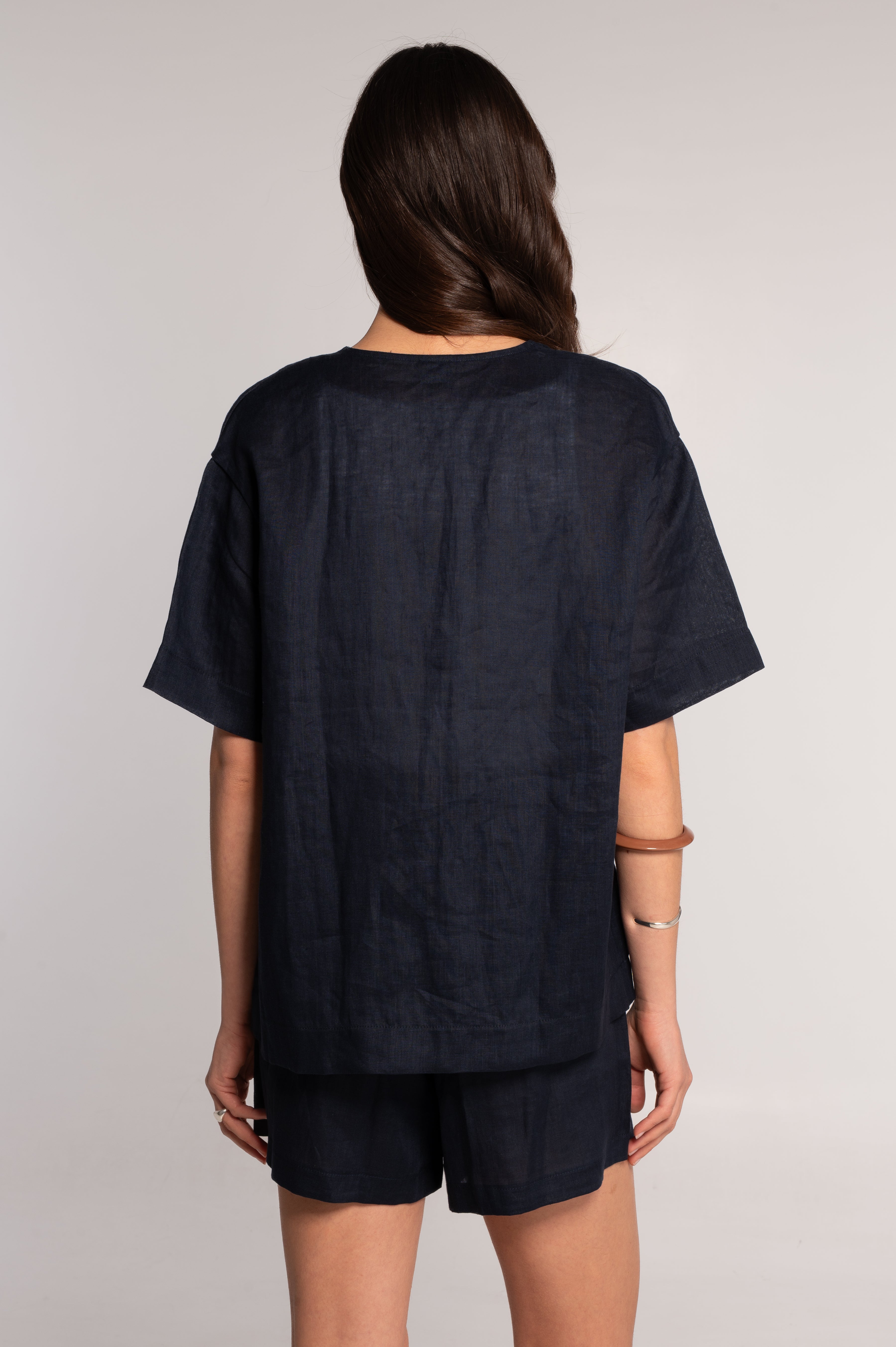 Linen kimono-style jacket 7742