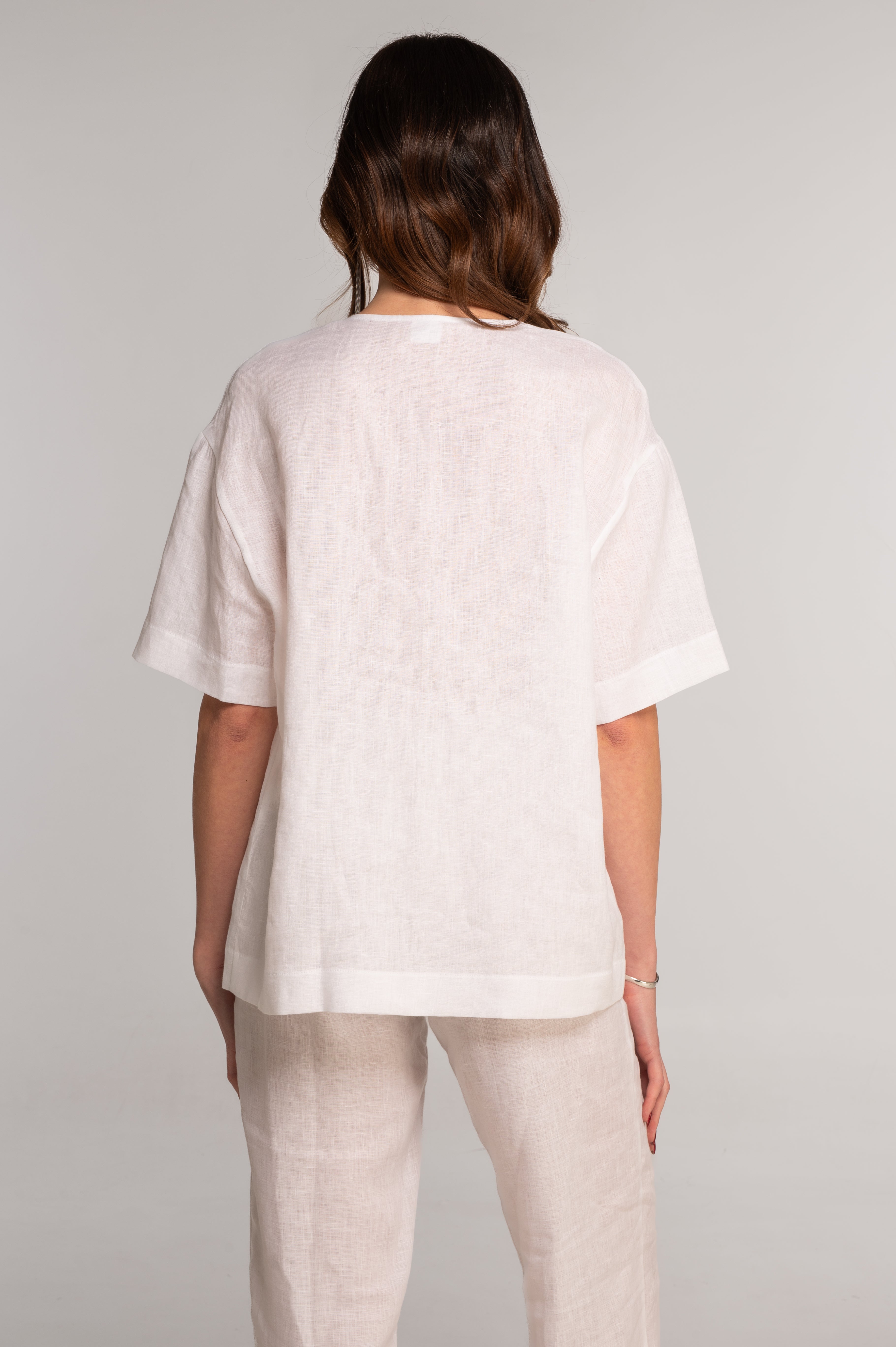 Linen kimono-style jacket 7742